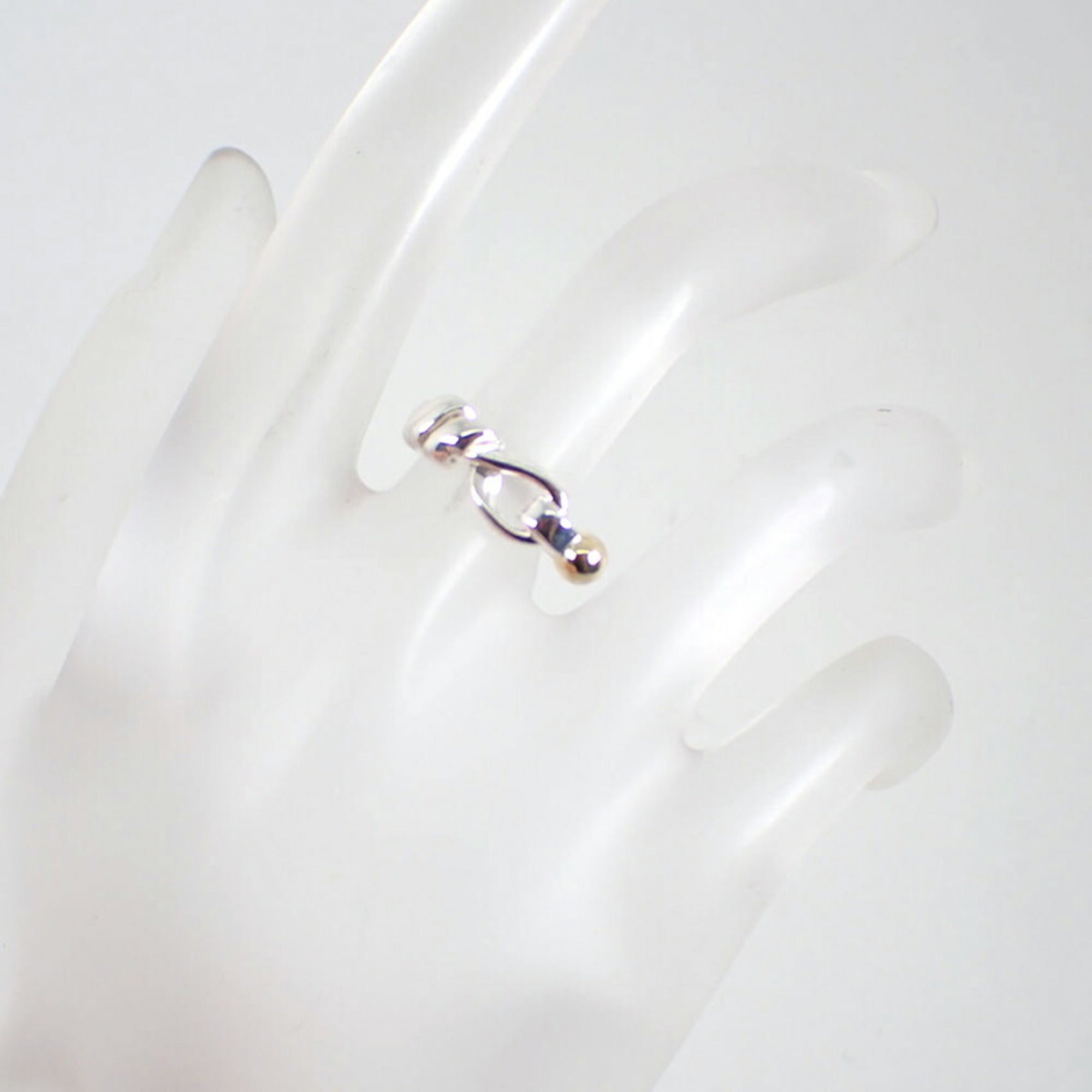 Tiffany Yellow Gold (18K) Sterling Silver 925 Band Ring (Pre-Owned)