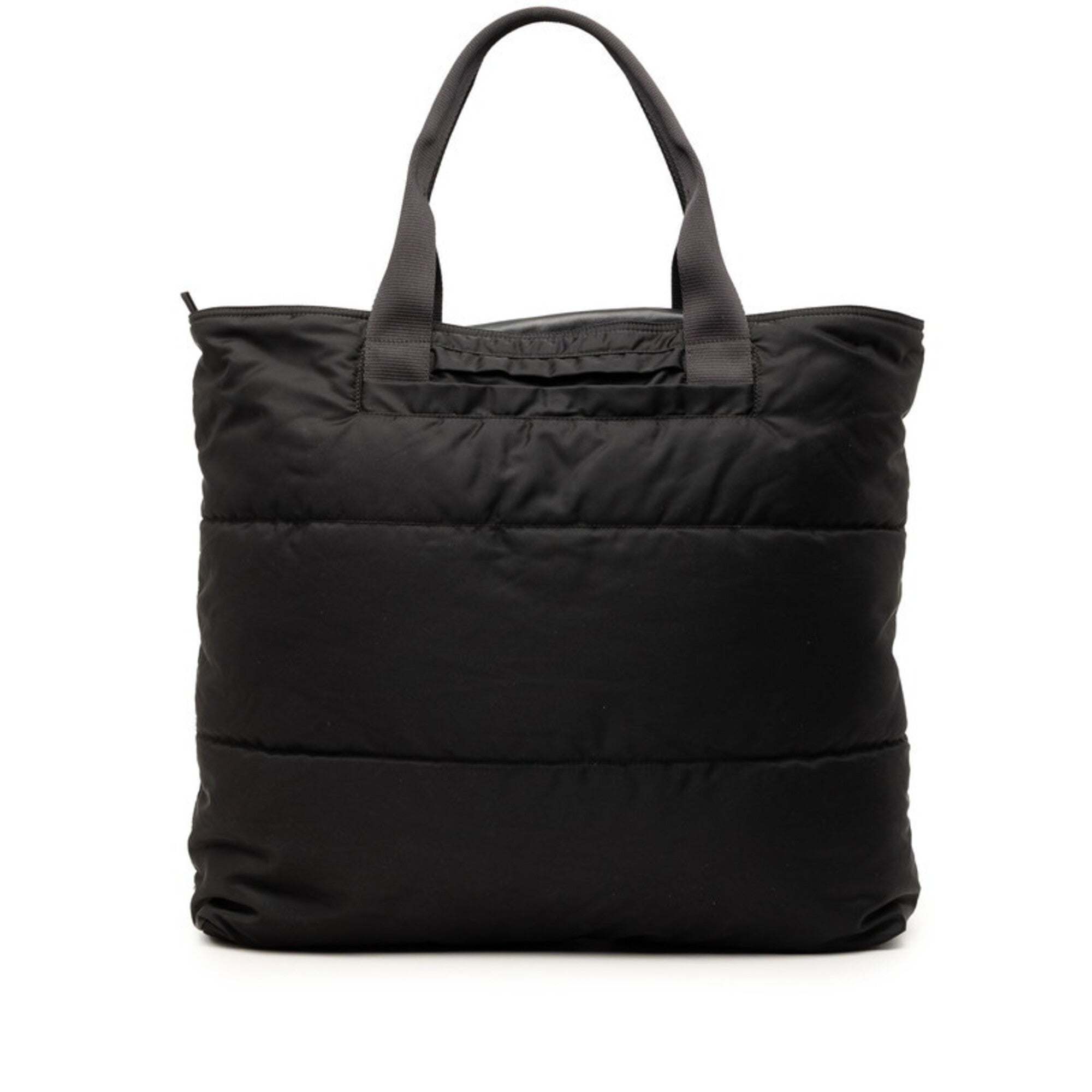 Prada Black Nylon Leather Boston Bag (Pre-Owned)