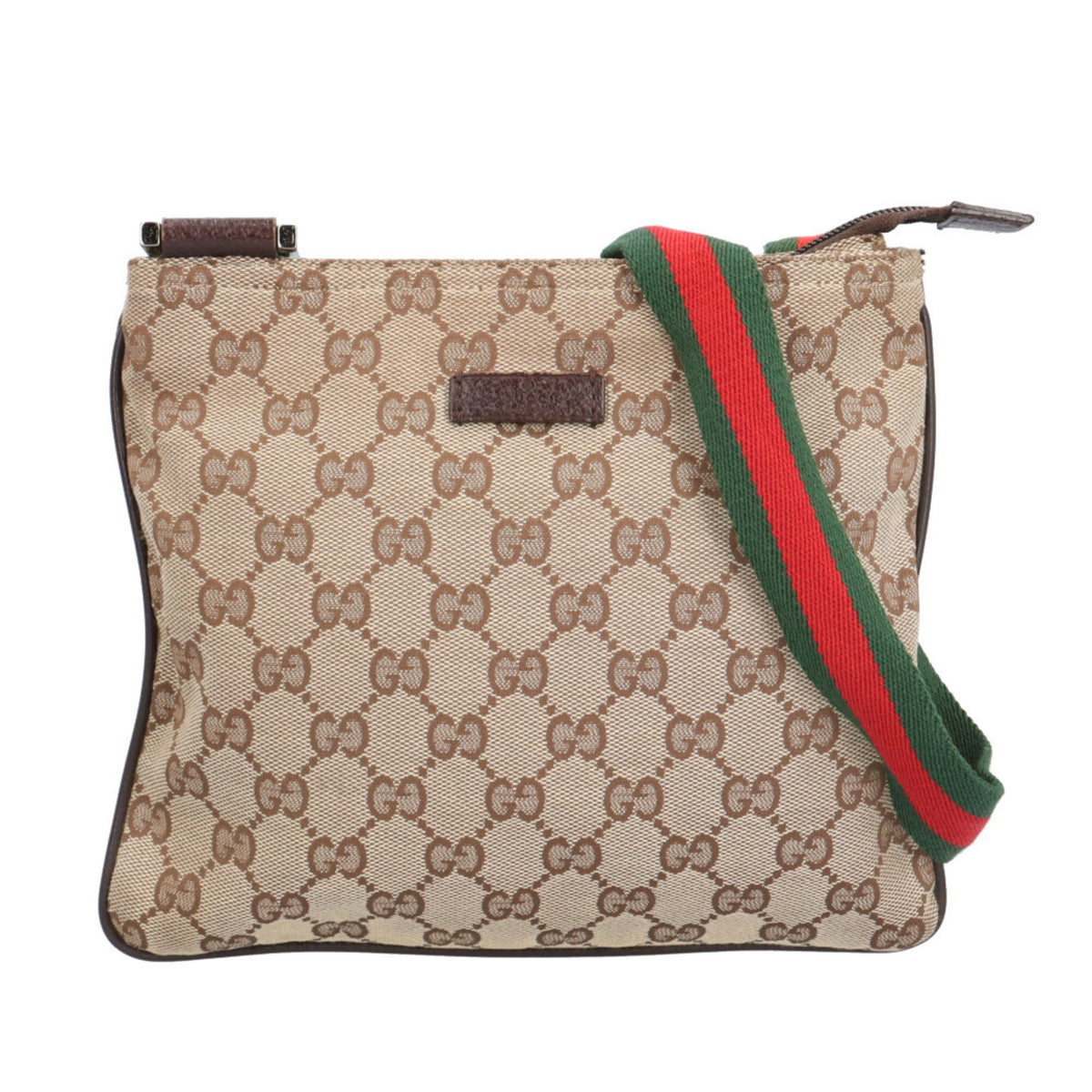 Gucci Sherry Line Beige Gg Canvas Handbag Shoulder Bag (Pre-Owned)