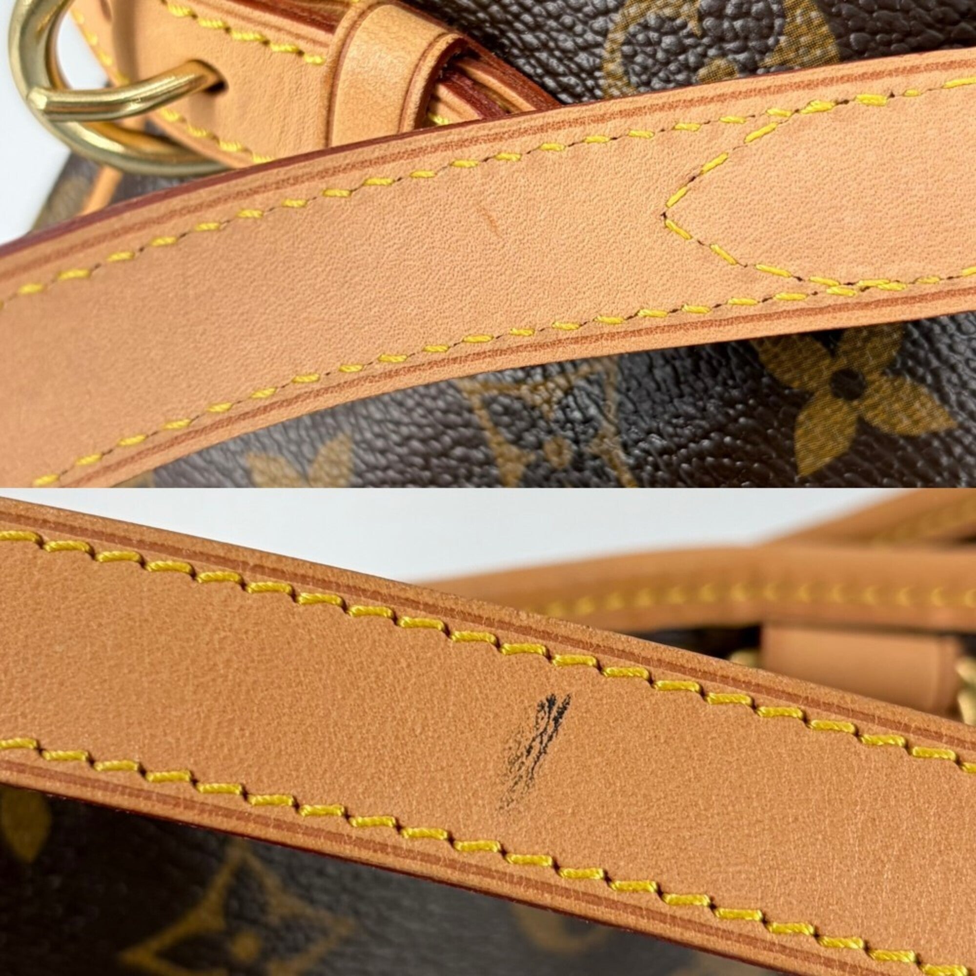 Louis Vuitton Brown Monogram Canvas Handbag Tote Bag (Pre-Owned)