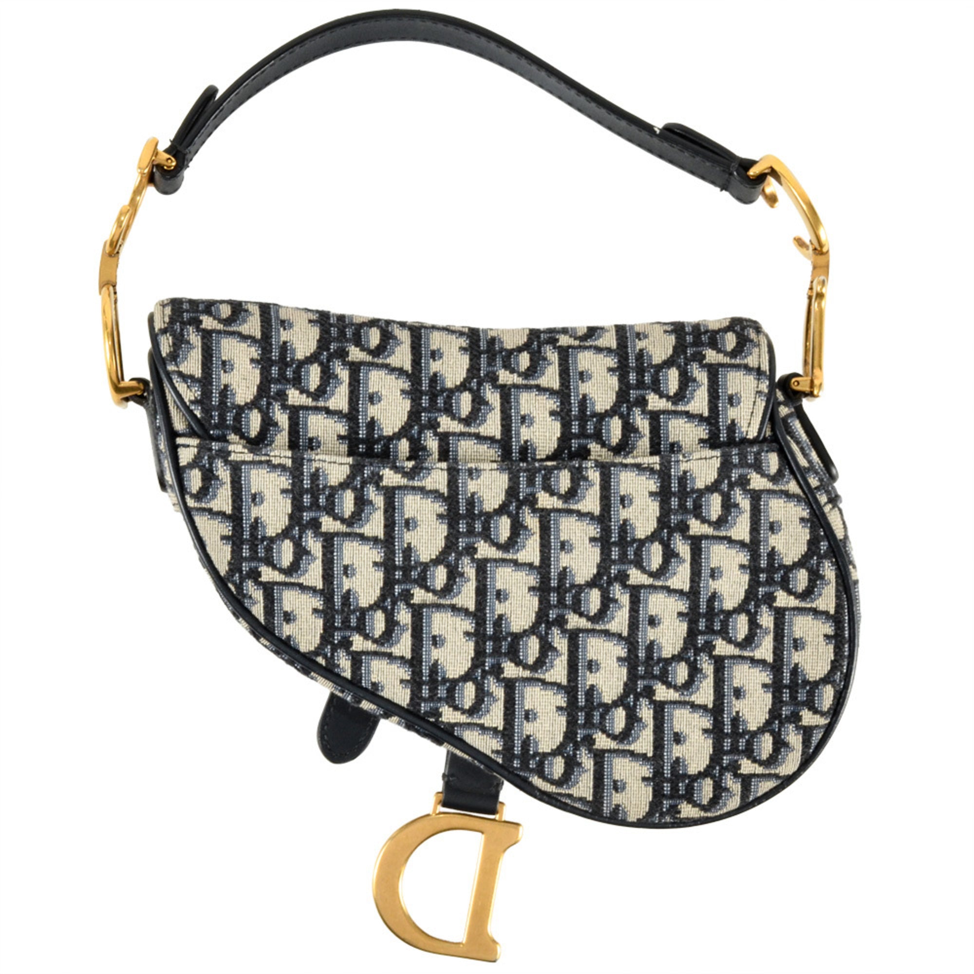 Christian Dior Navy Canvas Shoulder Bag (Pre-Owned)