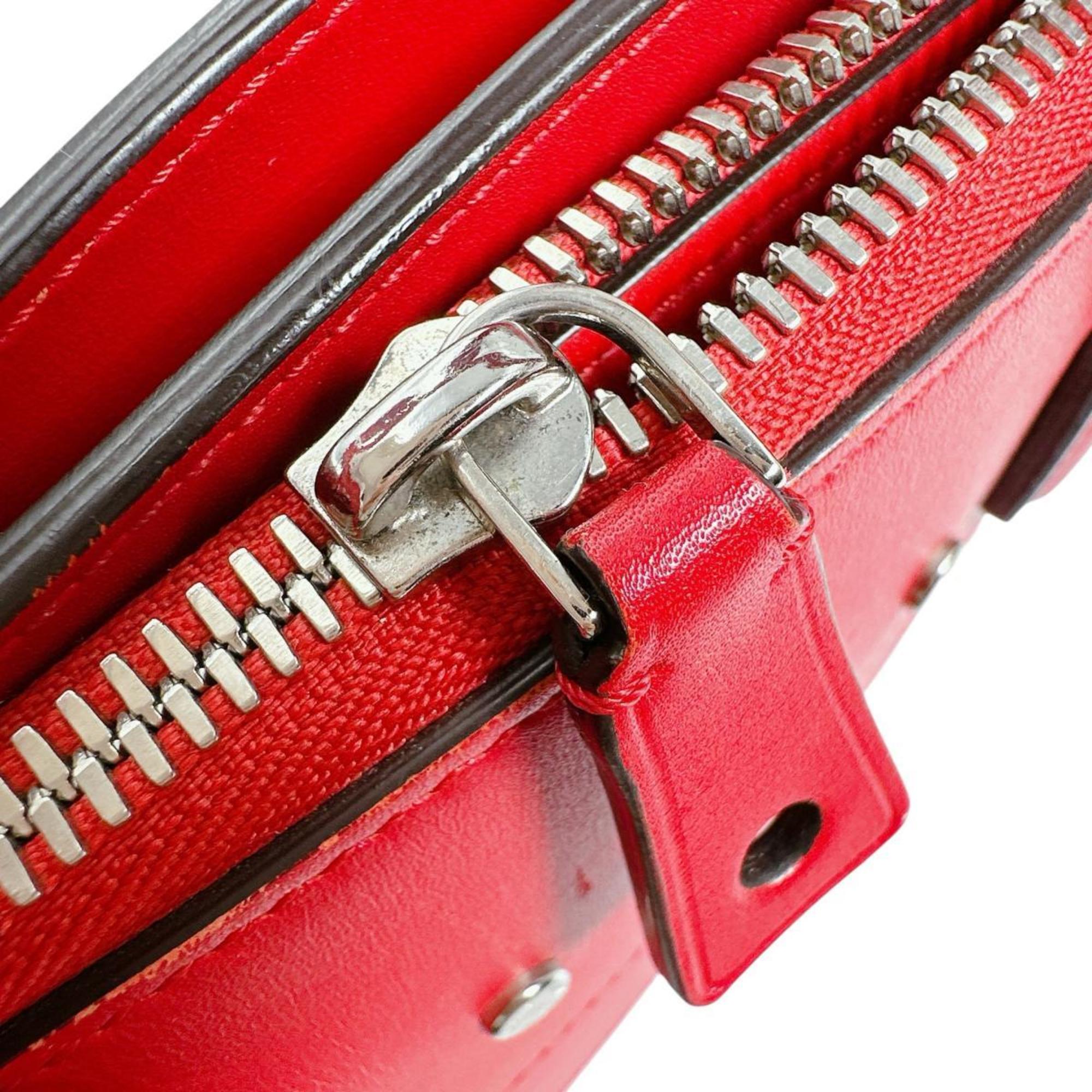 Louis Vuitton Red Color Leather Handbag (Pre-Owned)