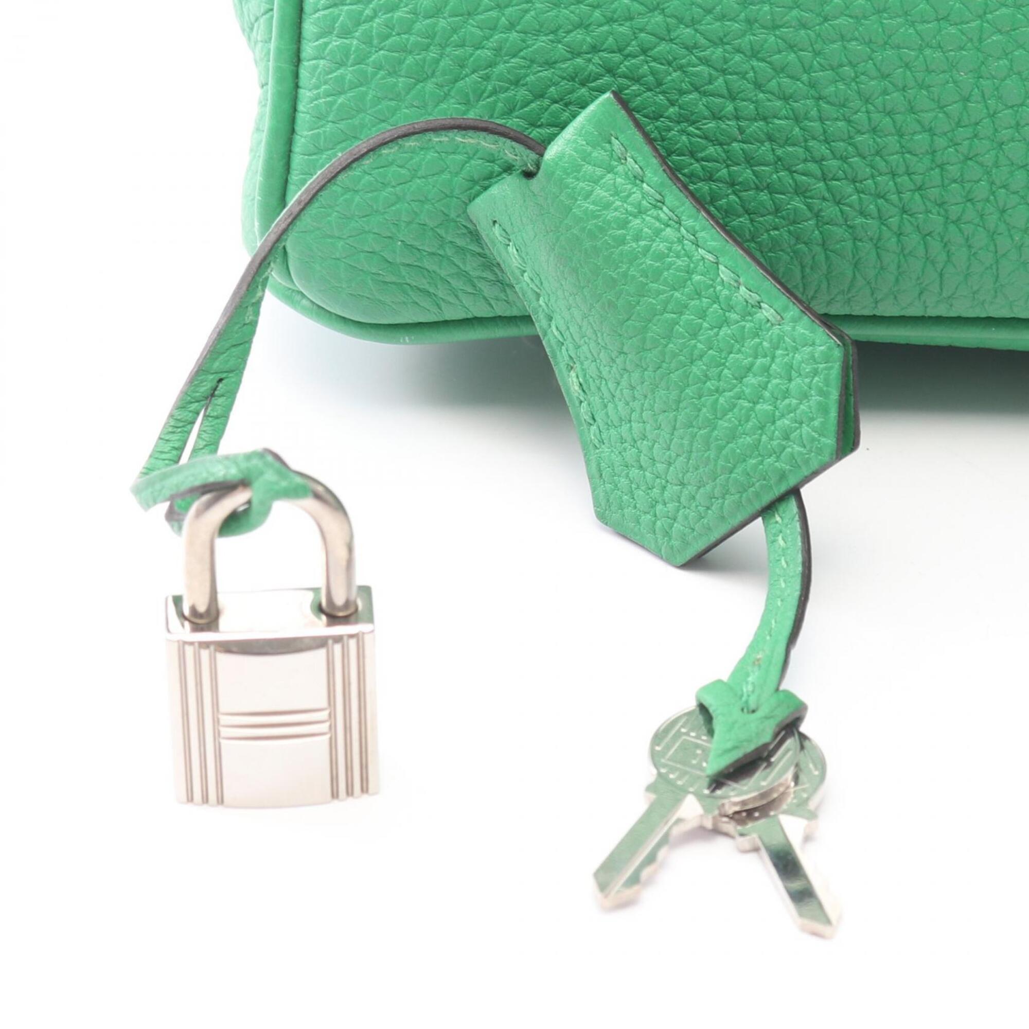 Hermes Green Togo Leather Handbag (Pre-Owned)