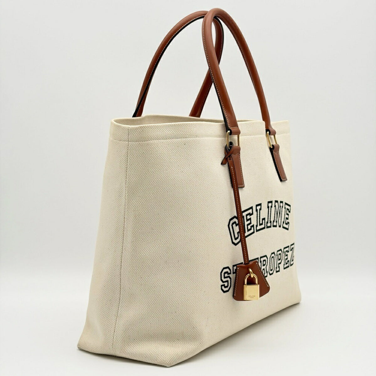 Celine Canvas Leather Tote Bag (Pre-Owned)