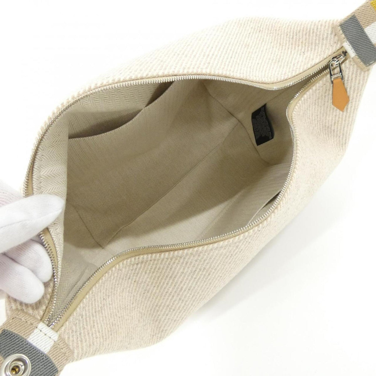 Hermes Beige Wool Pouch (Pre-Owned)