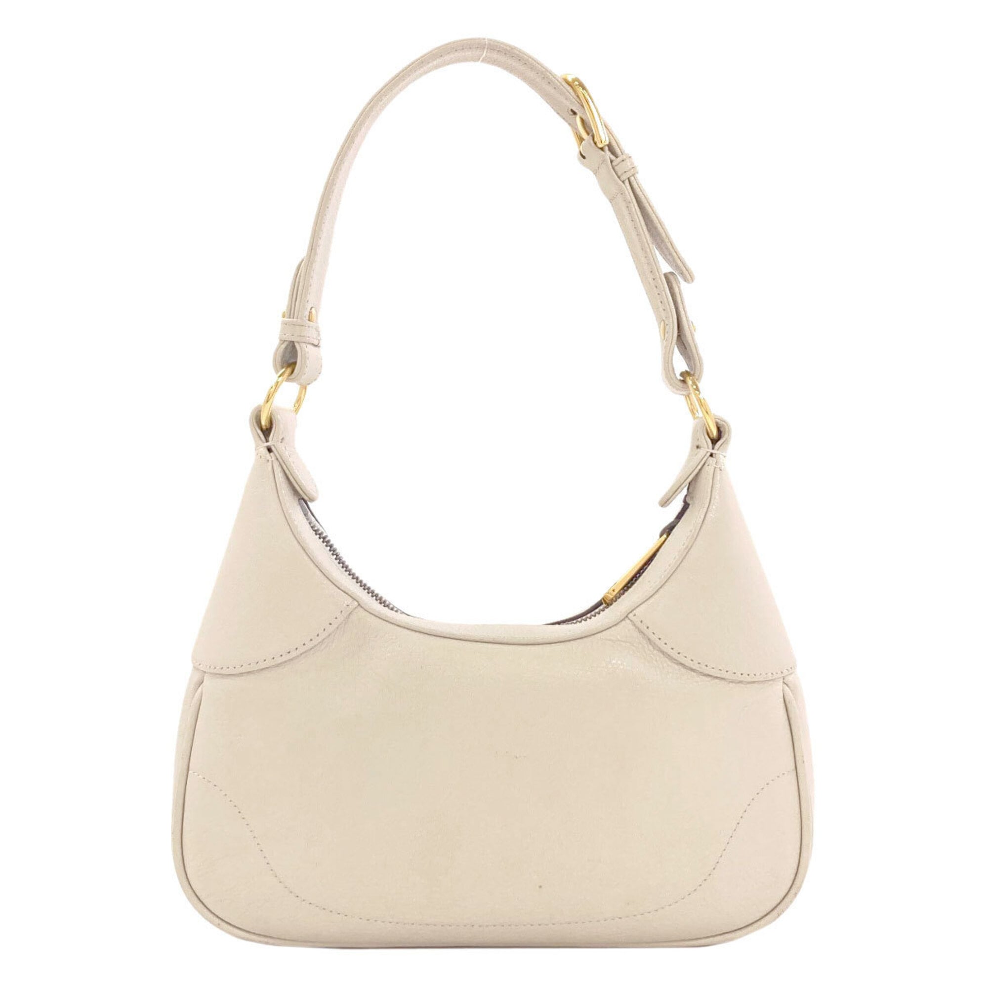 Gucci White Leather Shoulder Bag (Pre-Owned)