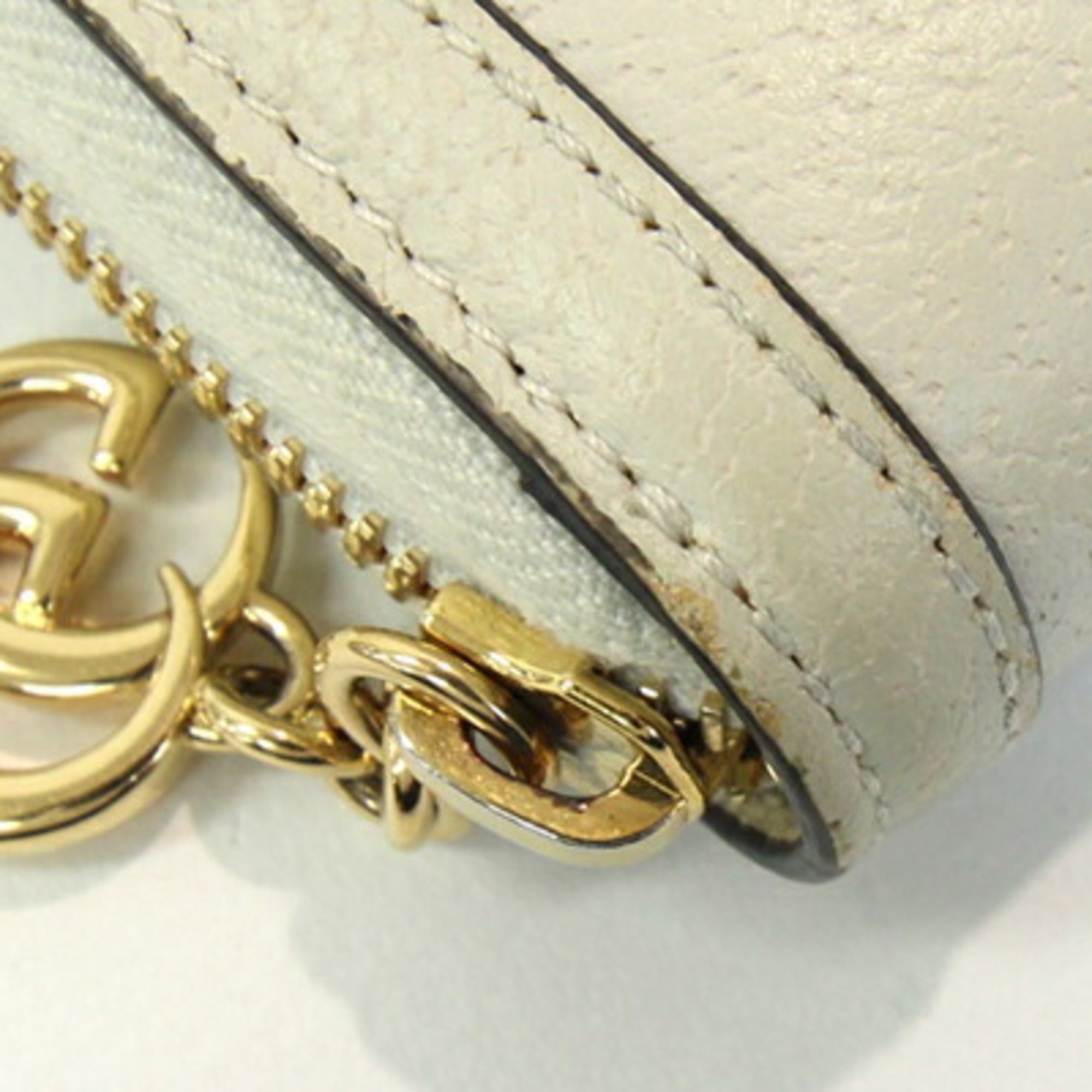 Gucci Ophidia Ivory Leather Long Wallet (Bi-Fold) (Pre-Owned)