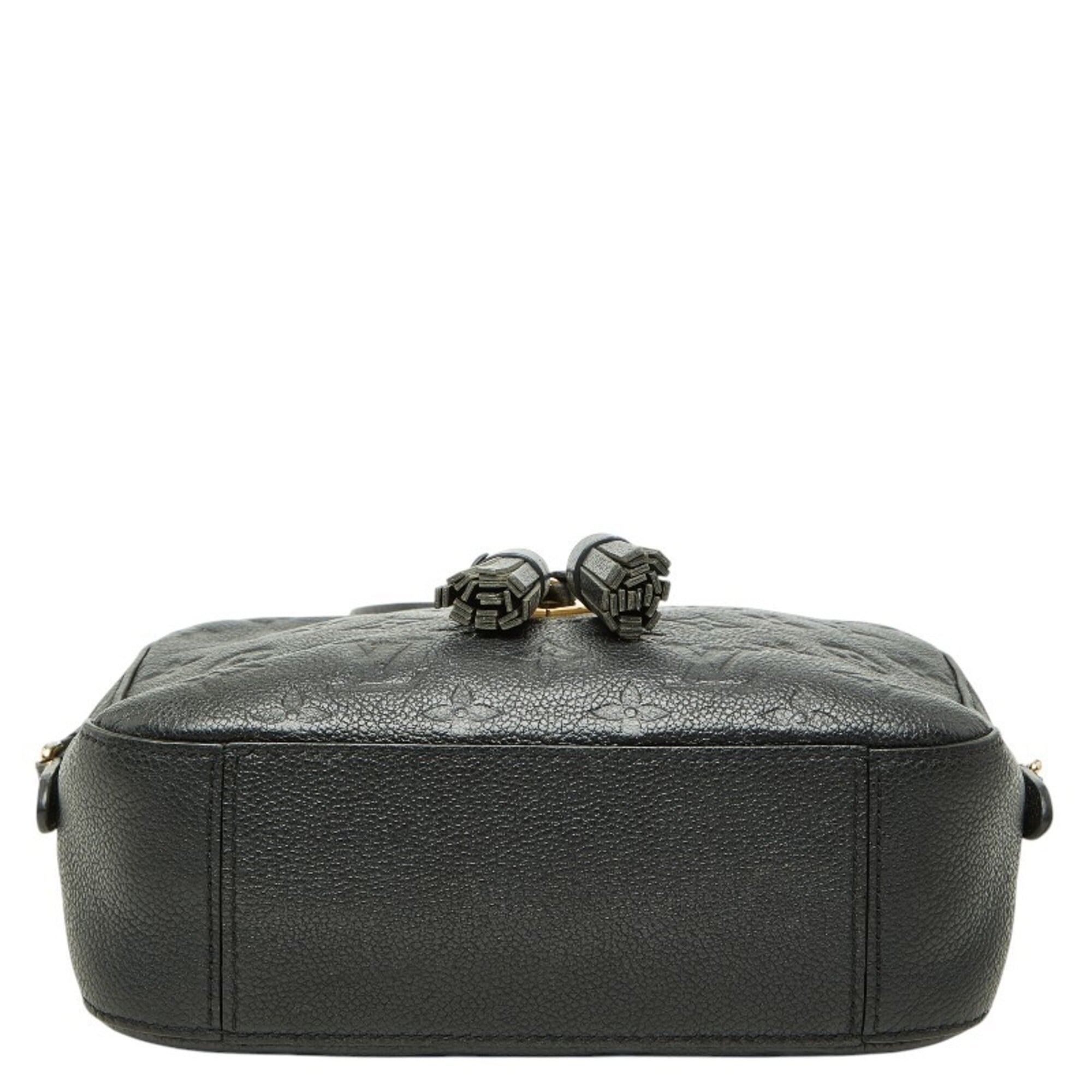 Louis Vuitton Black Noir Leather Shoulder Bag (Pre-Owned)