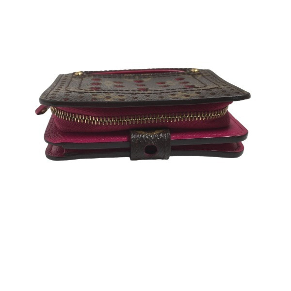 Louis Vuitton Fuchsia Monogram Perforated Wallet (Bi-Fold) (Pre-Owned)