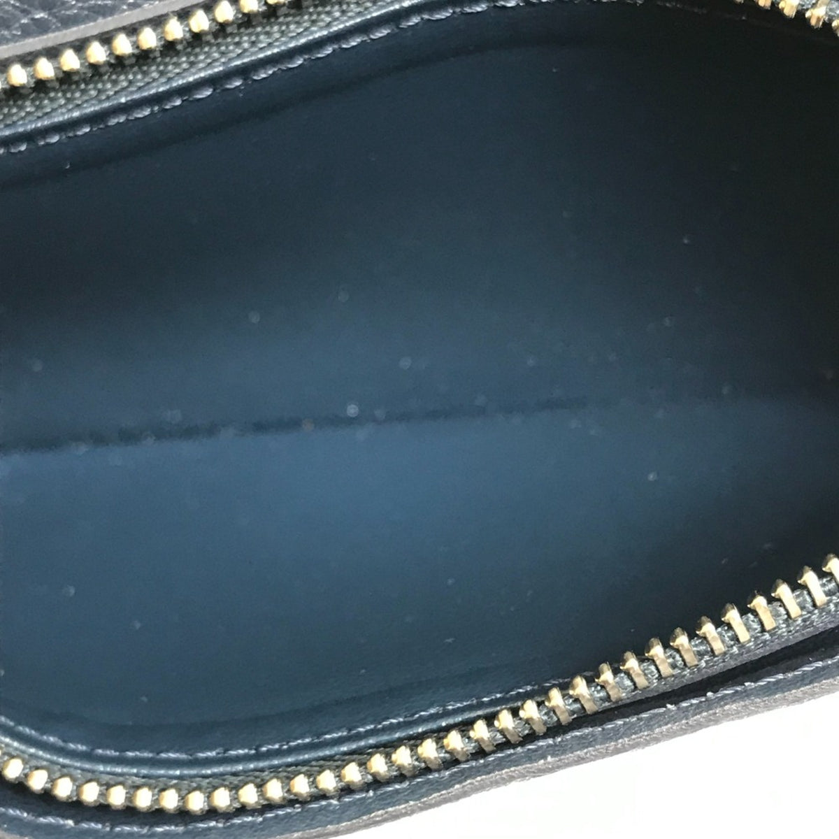 Louis Vuitton Navy Leather Long Wallet (Bi-Fold) (Pre-Owned)