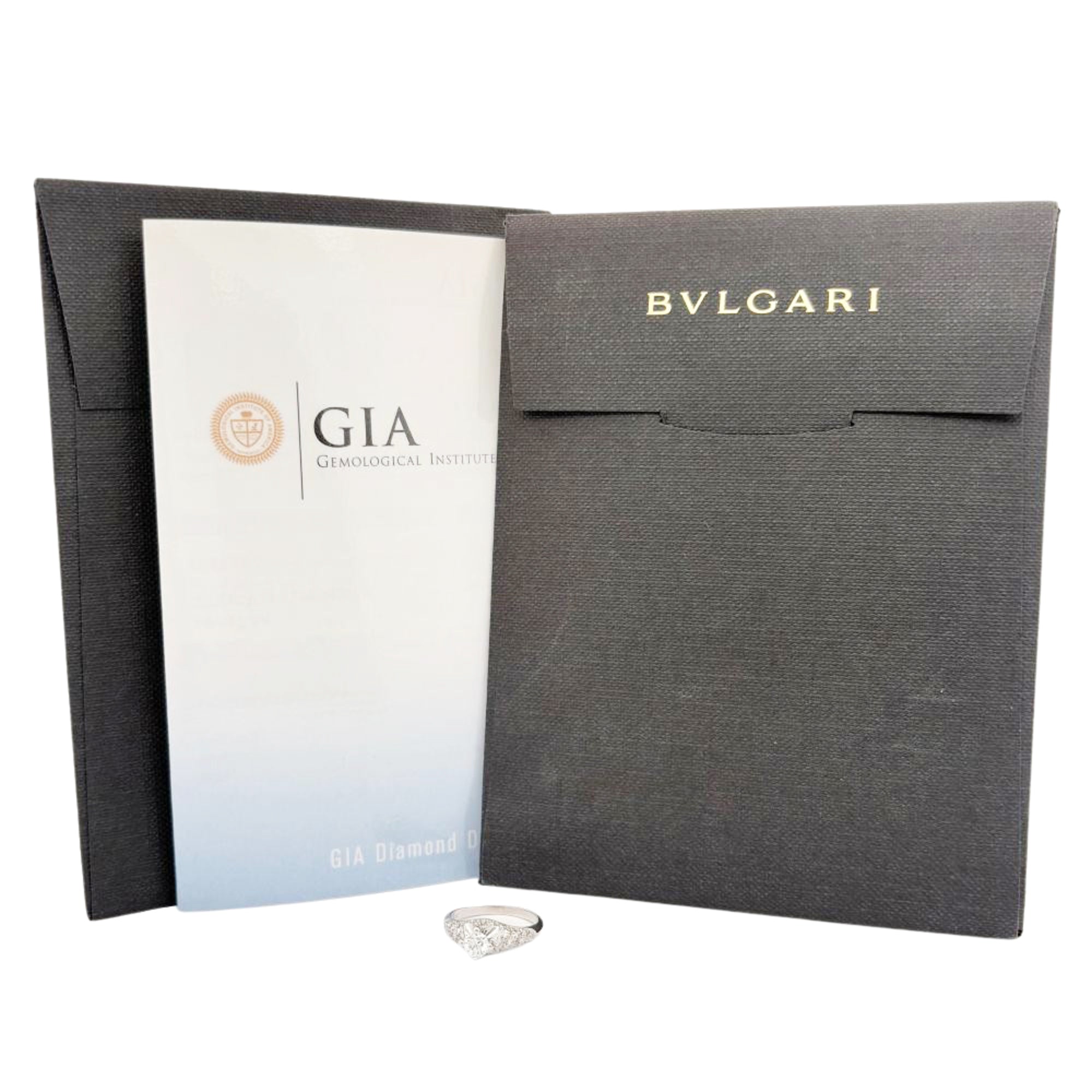 Bvlgari Platinum Platinum 950 Band Ring (Pre-Owned)