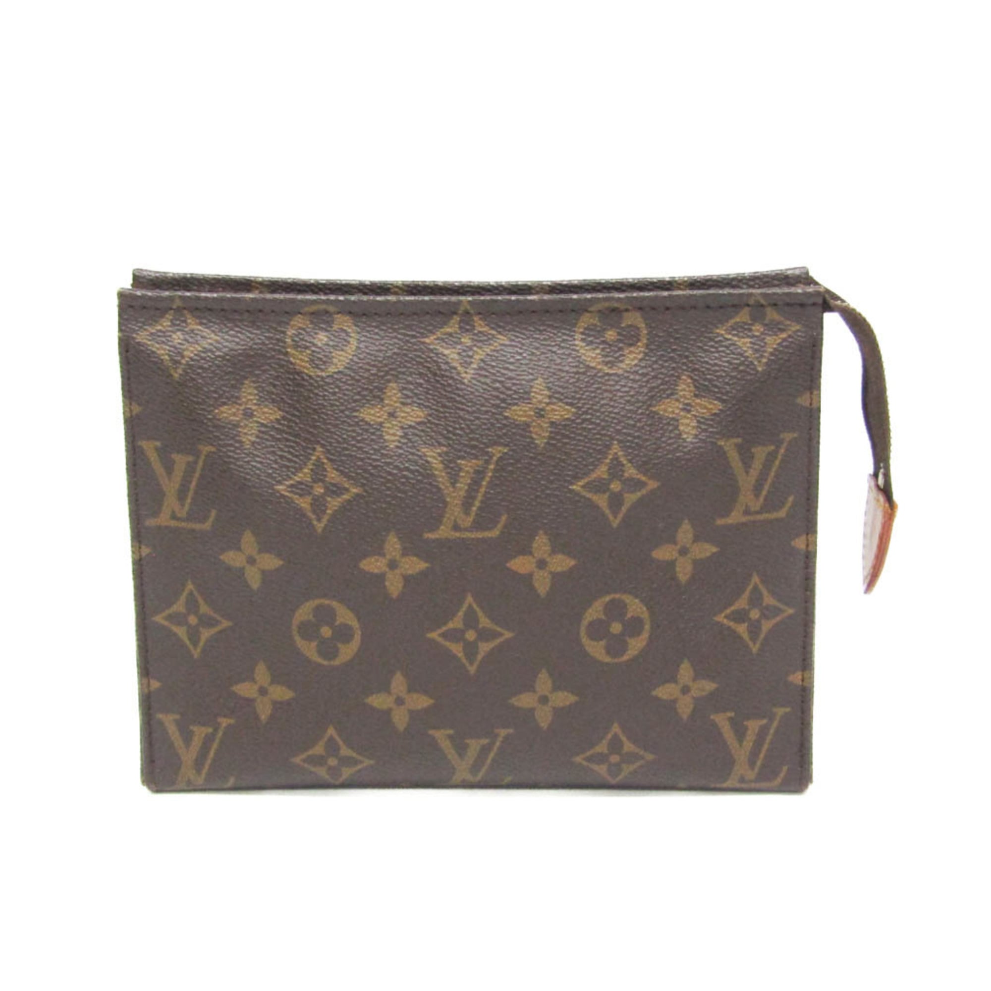 Louis Vuitton Toiletry Pouch Monogram Canvas Brown Canvas Clutche & Pouche Bag (Pre-Owned)