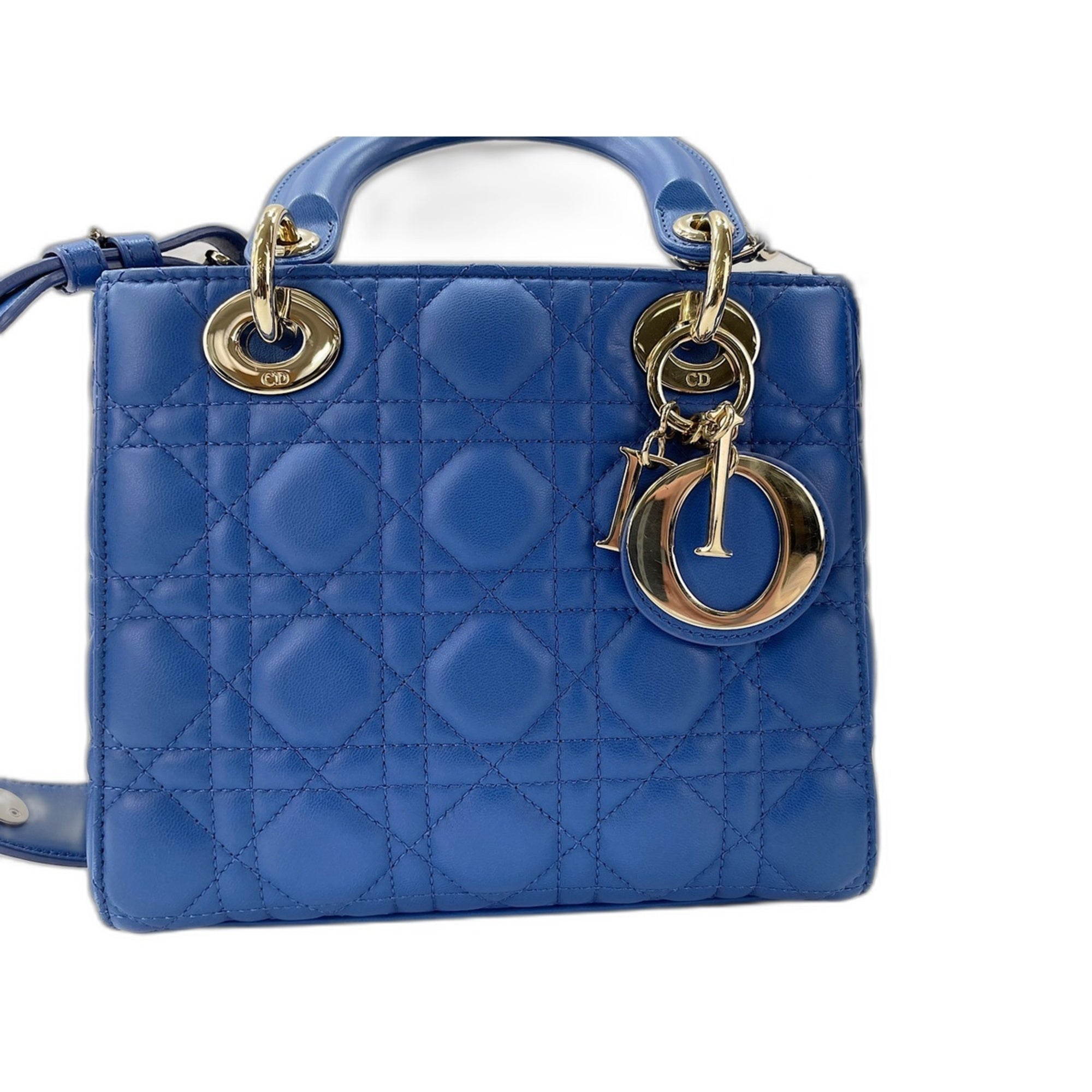 Christian Dior Blue Leather Handbag (Pre-Owned)