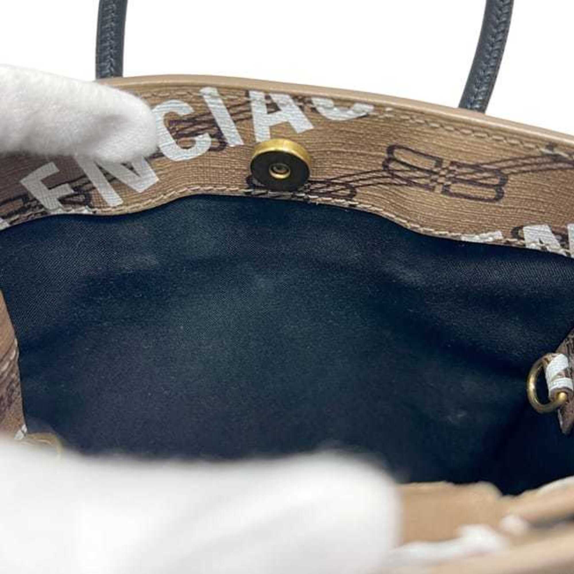 Balenciaga Beige Leather Handbag Shoulder Bag (Pre-Owned)