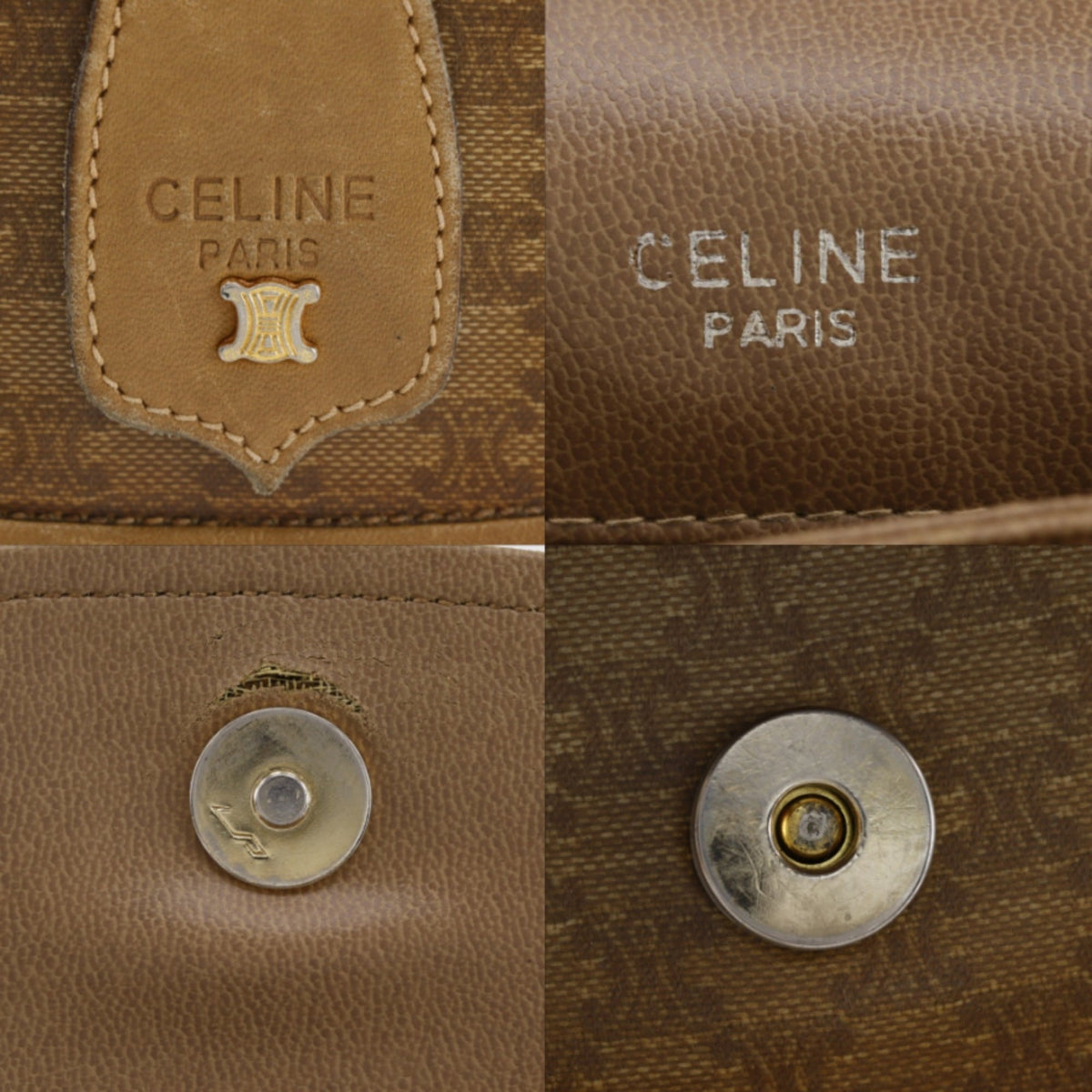 Celine Macadam Brown Pvc Shoulder Bag (Pre-Owned)