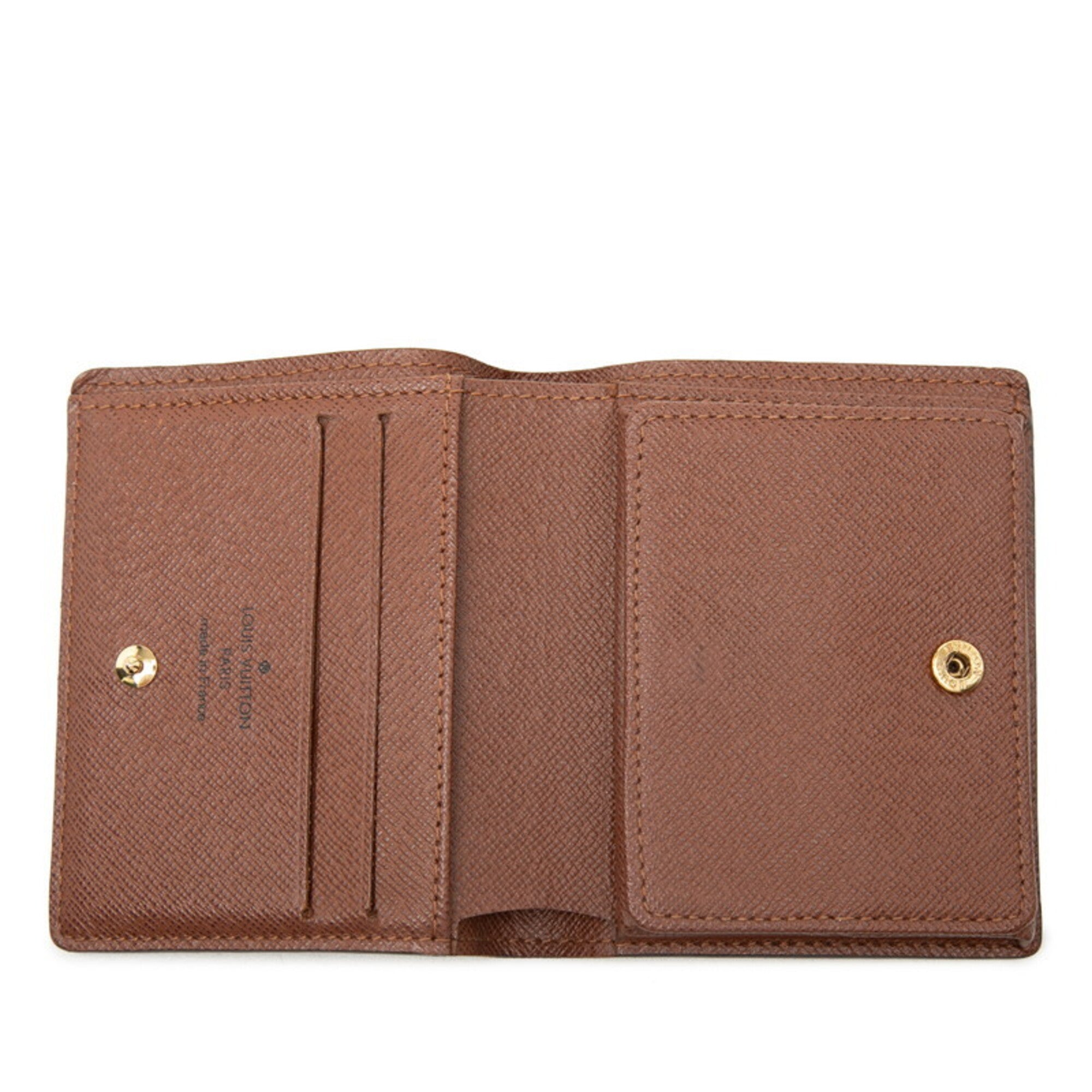Louis Vuitton Monogram Brown Pvc Leather Wallet (Bi-Fold) (Pre-Owned)