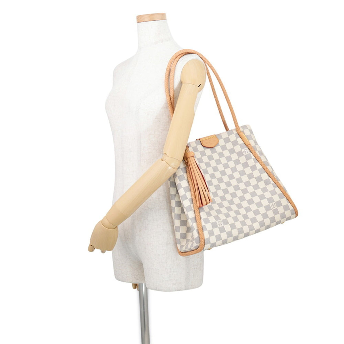 Louis Vuitton Damier Azur Beige Rose Damier Azur Handbag Tote Bag (Pre-Owned)