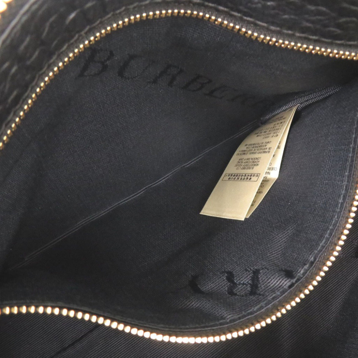 Burberry Black Leather Shoulder Bag (Pre-Owned)