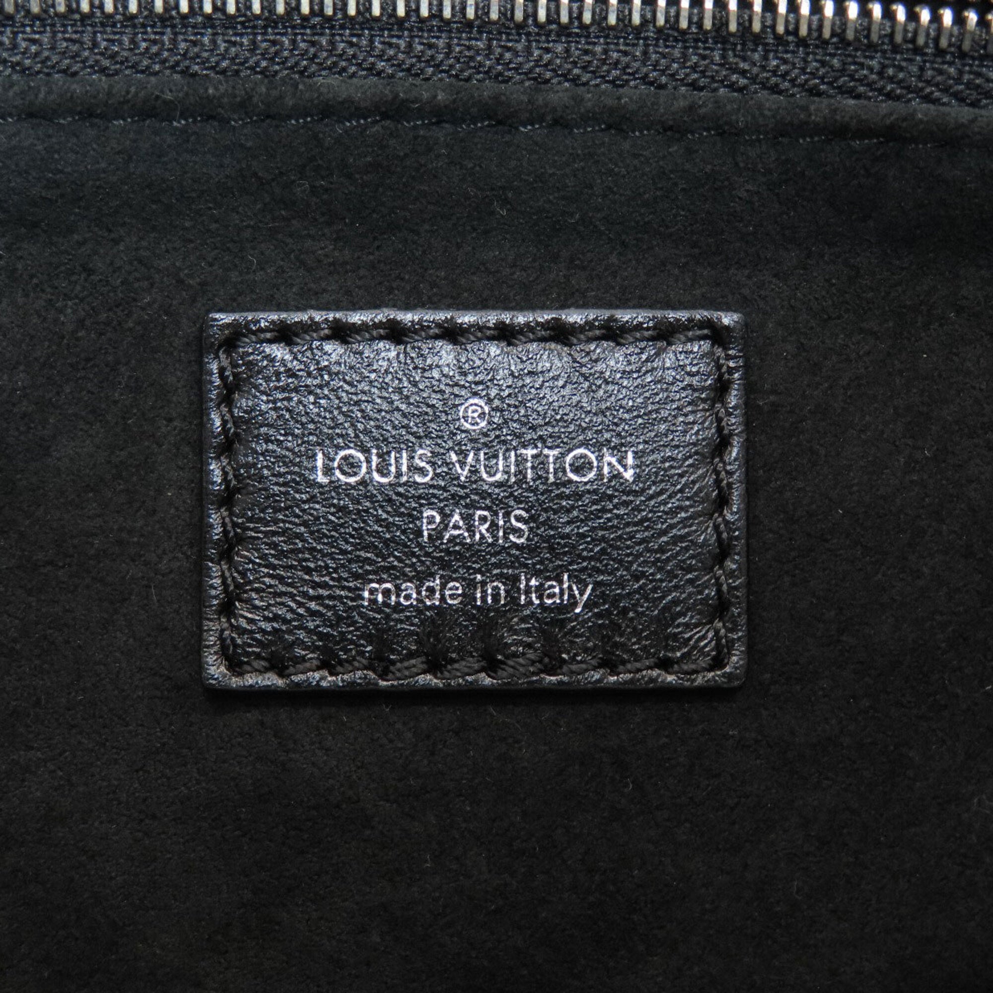 Louis Vuitton Black Leather Shoulder Bag (Pre-Owned)