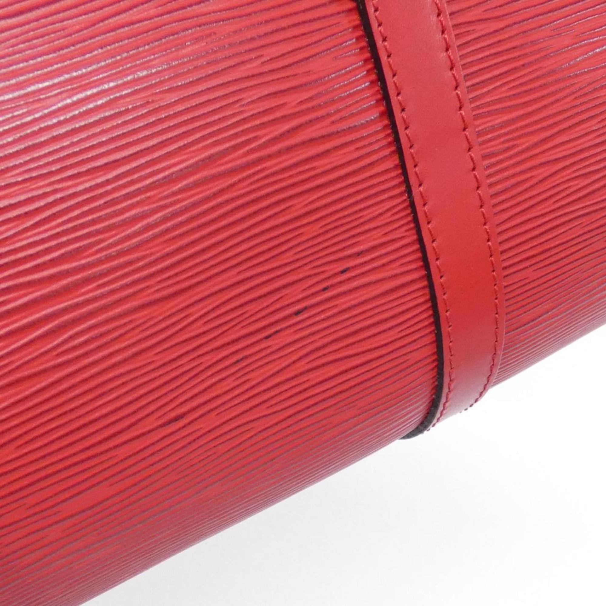Louis Vuitton Red Color Leather Handbag Pouch (Pre-Owned)