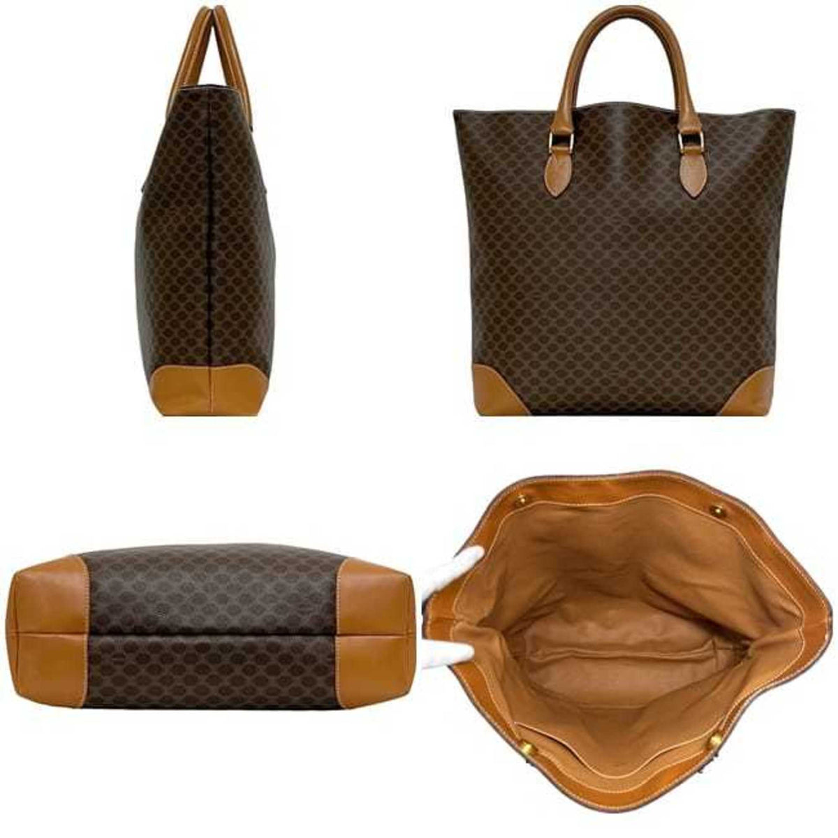Celine Brown Pvc Leather Tote Bag (Pre-Owned)