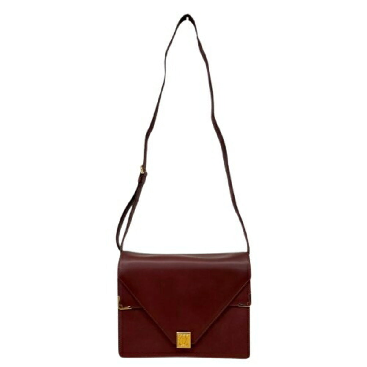 Cartier Must Bordeaux Leather Shoulder Bag (Pre-Owned)