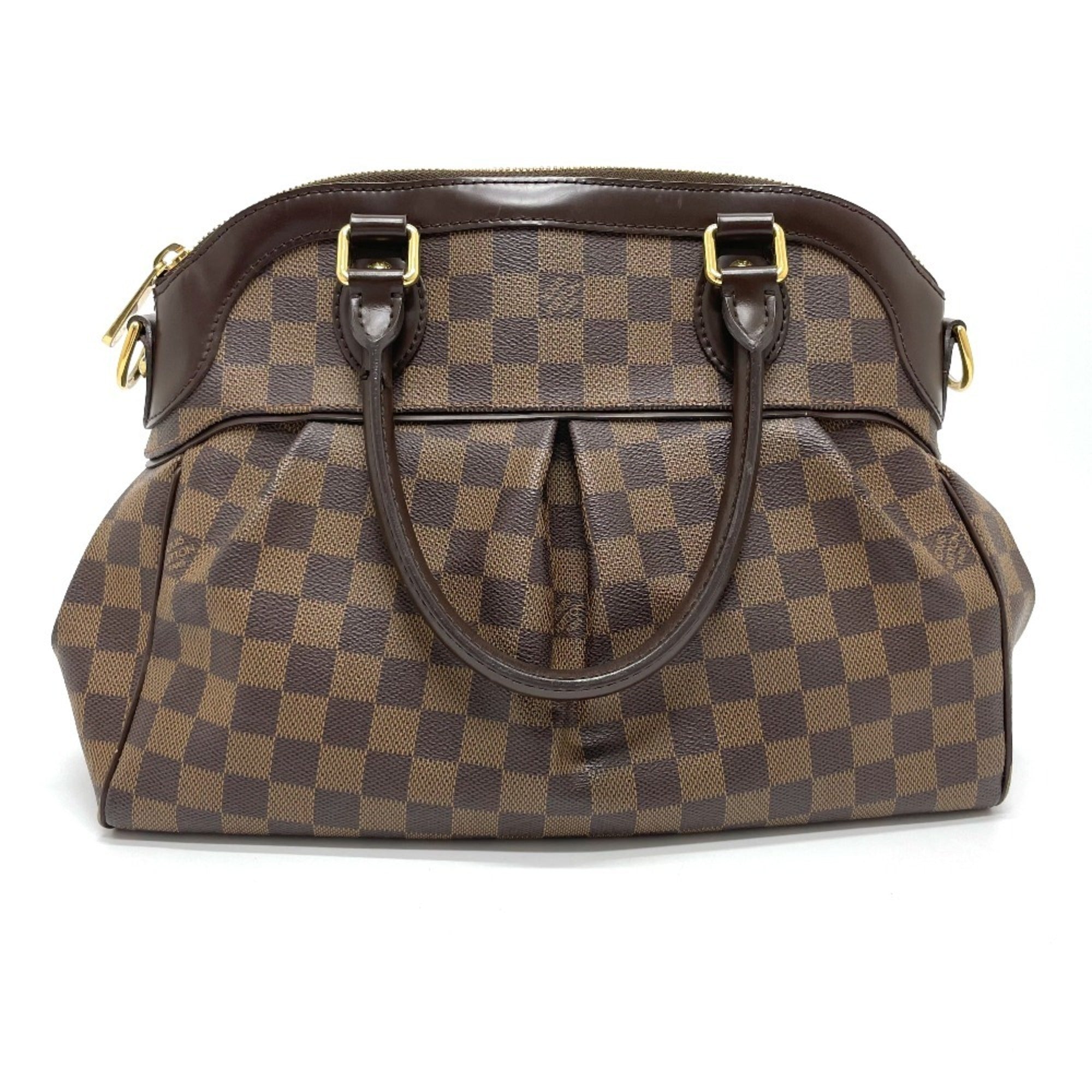 Louis Vuitton Brown Damier Canvas Ebene Damier Canvas Handbag Shoulder Bag (Pre-Owned)