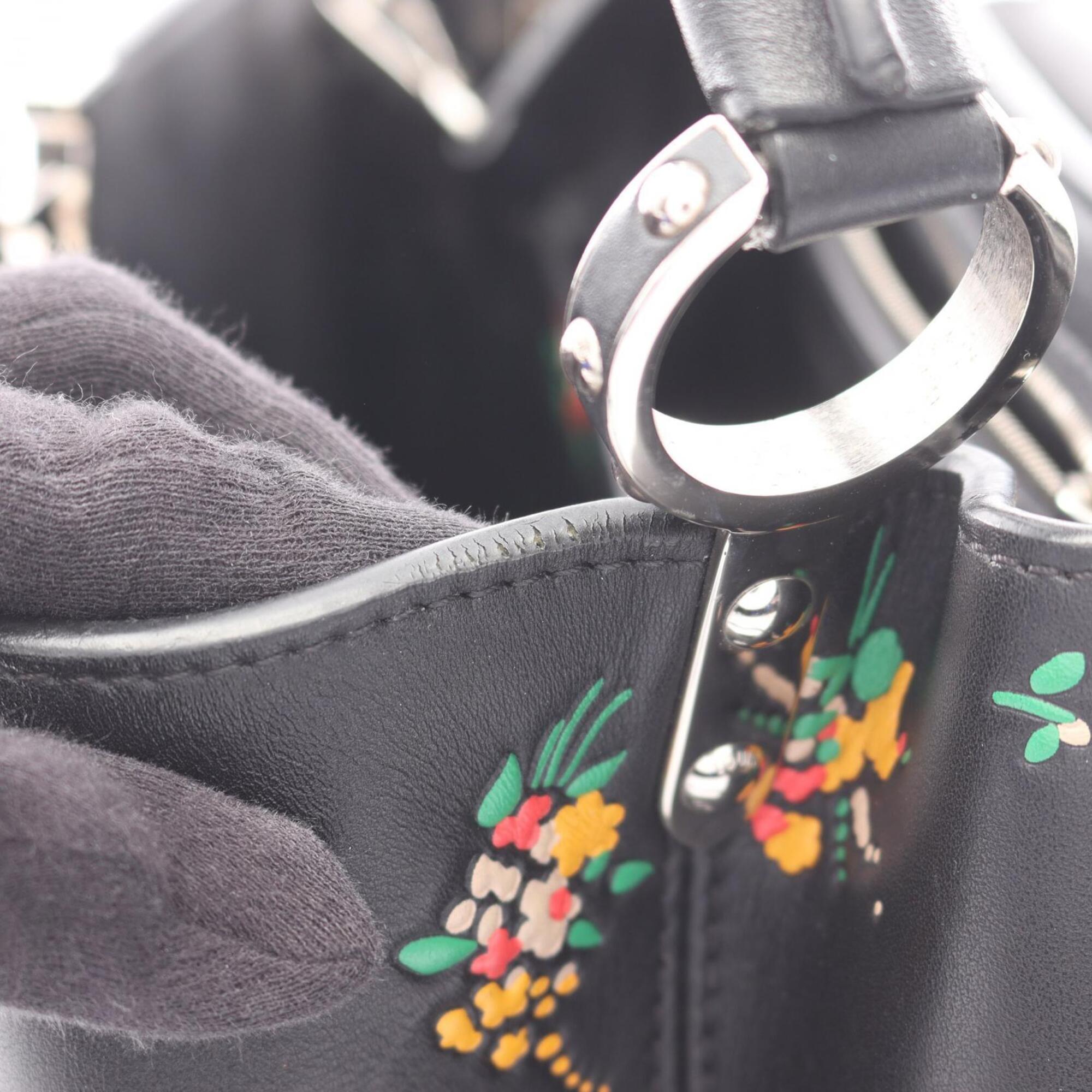 Louis Vuitton Black Multi-Color Leather Handbag (Pre-Owned)