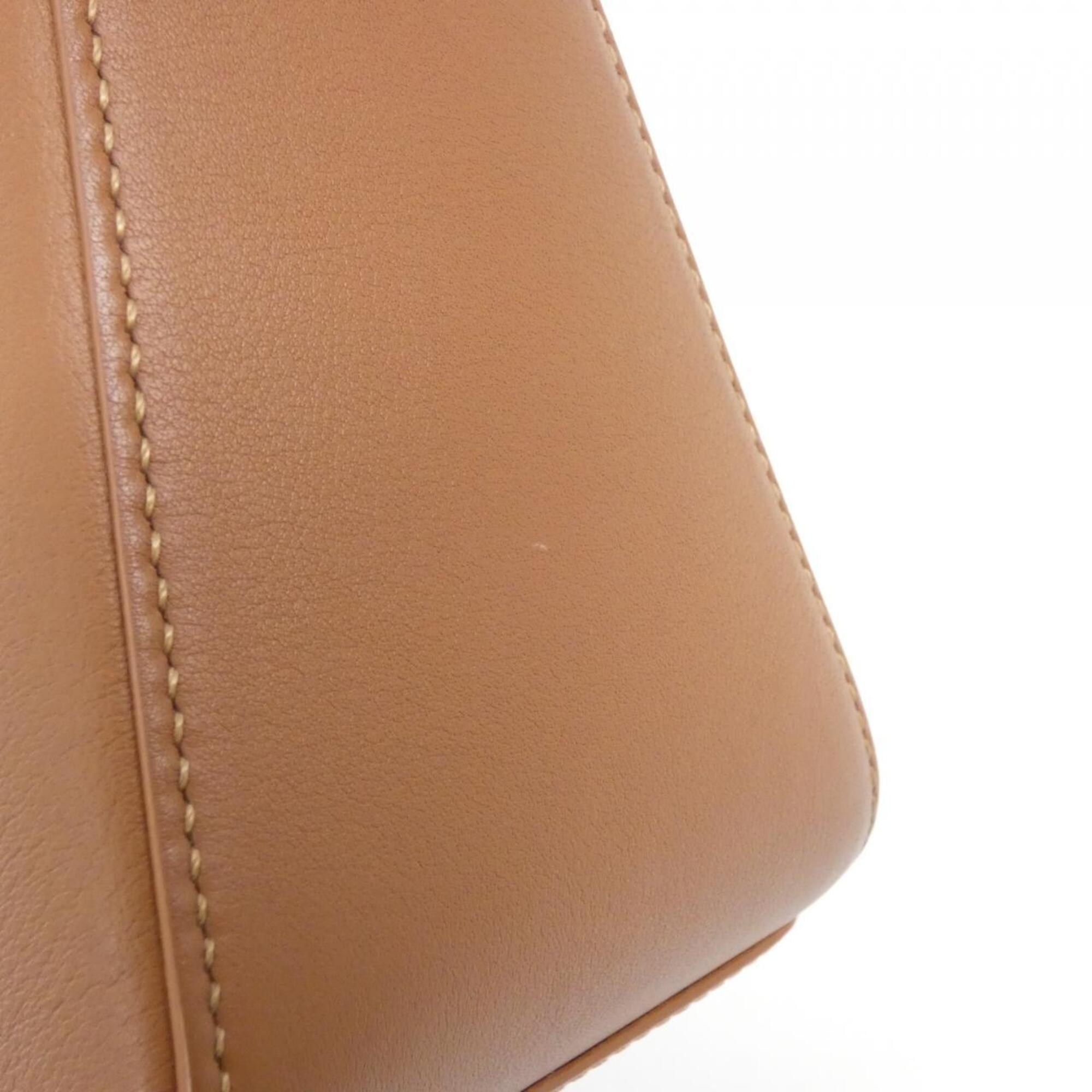 Loewe Brown Leather Handbag Shoulder Bag (Pre-Owned)