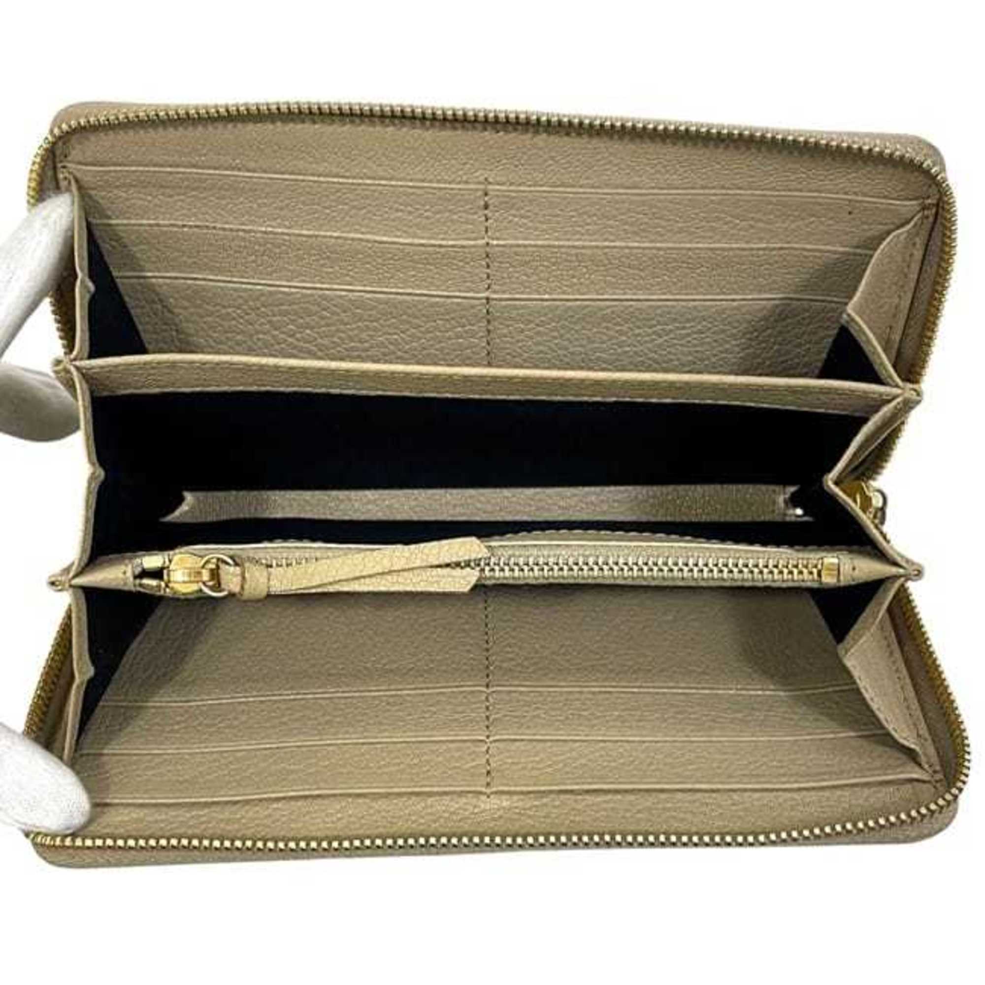 Balenciaga Beige Leather Long Wallet (Bi-Fold) (Pre-Owned)