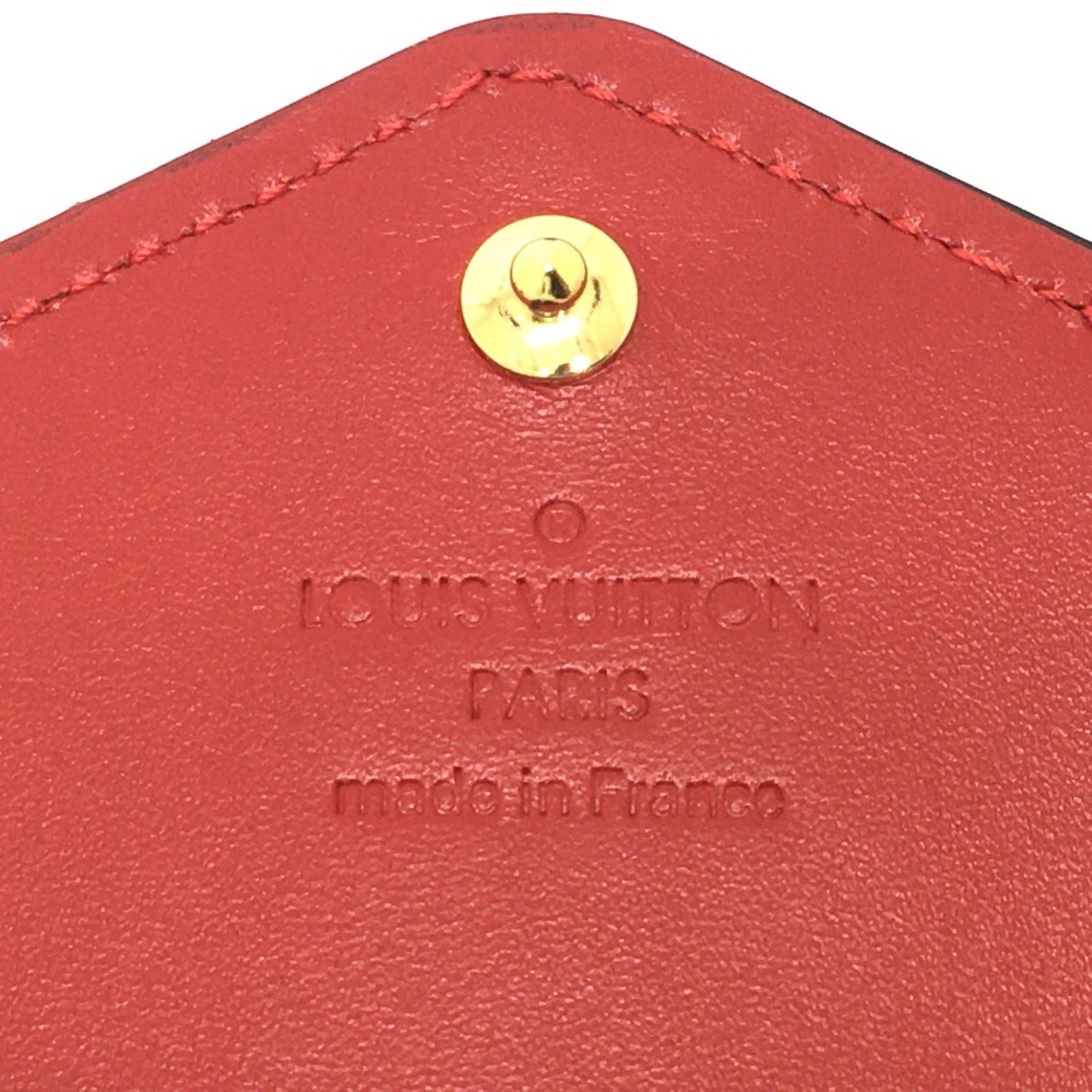 Louis Vuitton Cerise Red Color Monogram Vernis Long Wallet (Bi-Fold) (Pre-Owned)