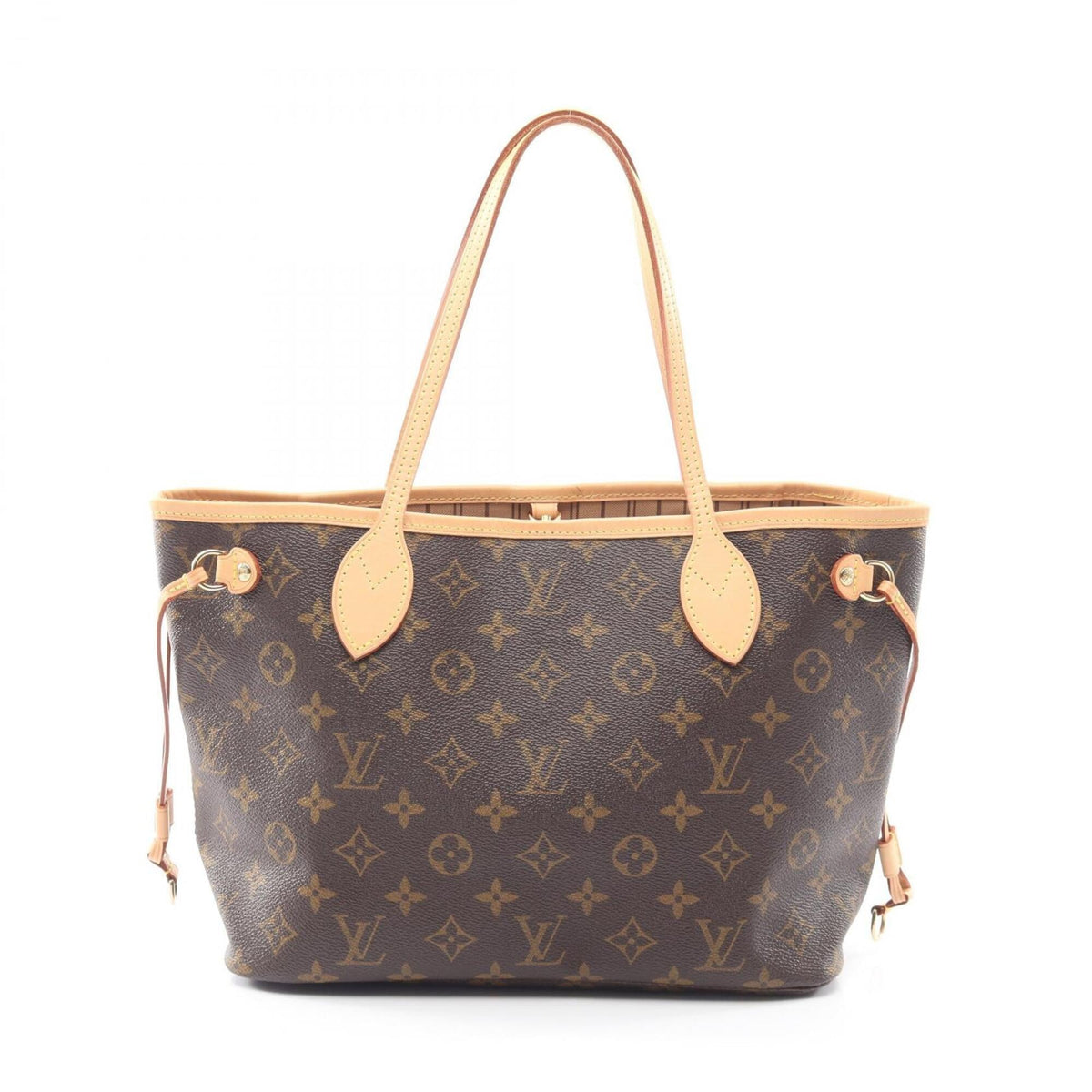 Louis Vuitton Brown Coated Canvas Leather Handbag Tote Bag (Pre-Owned)