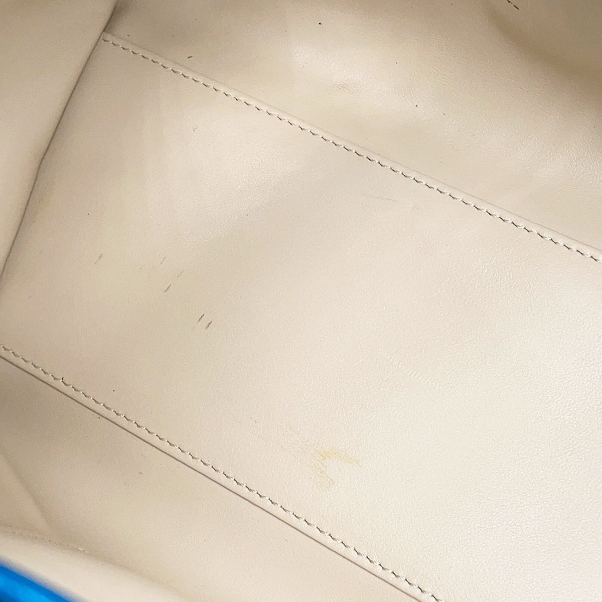 Valextra Blue Leather Handbag Shoulder Bag (Pre-Owned)