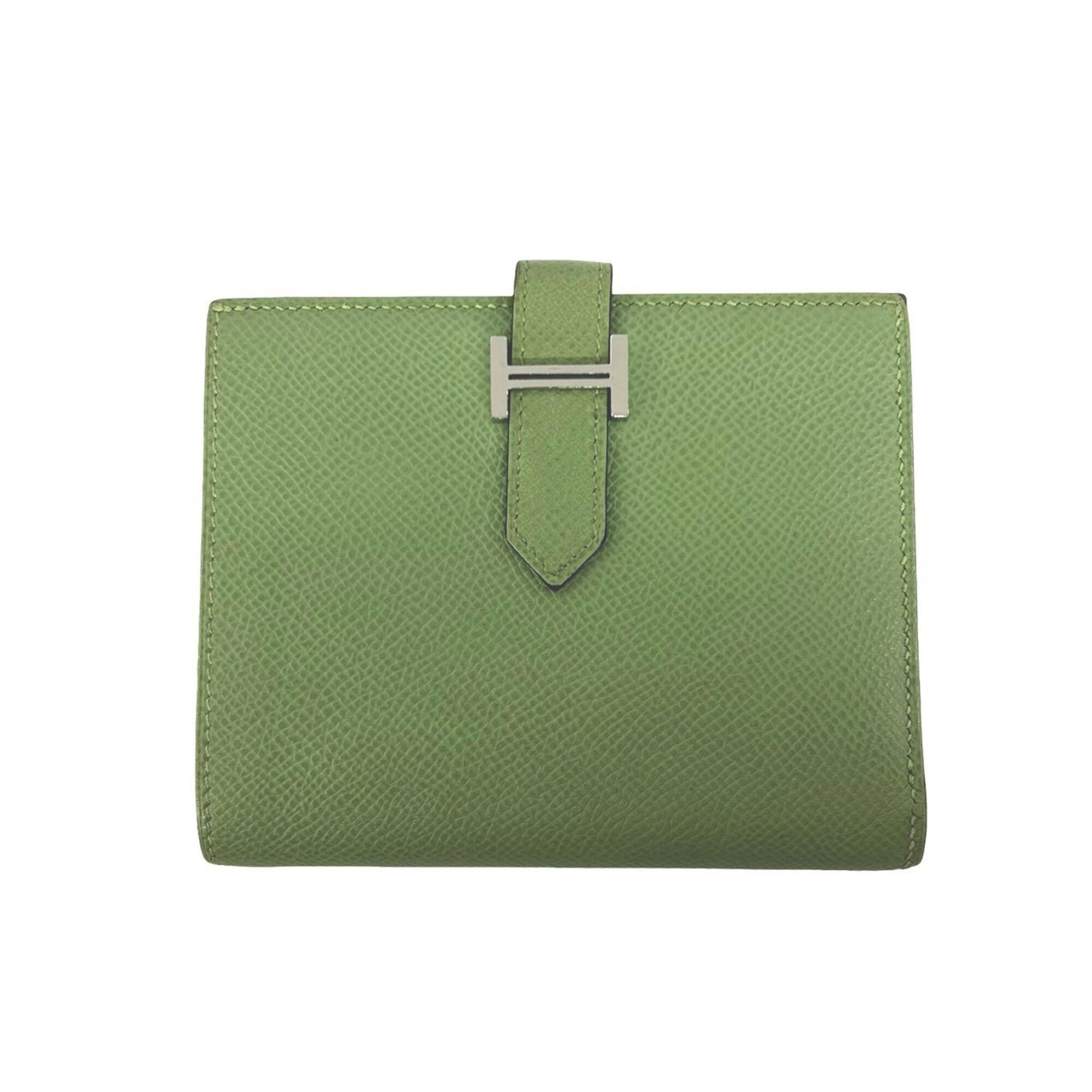 Hermes Green Epsom Leather Wallet (Bi-Fold) (Pre-Owned)