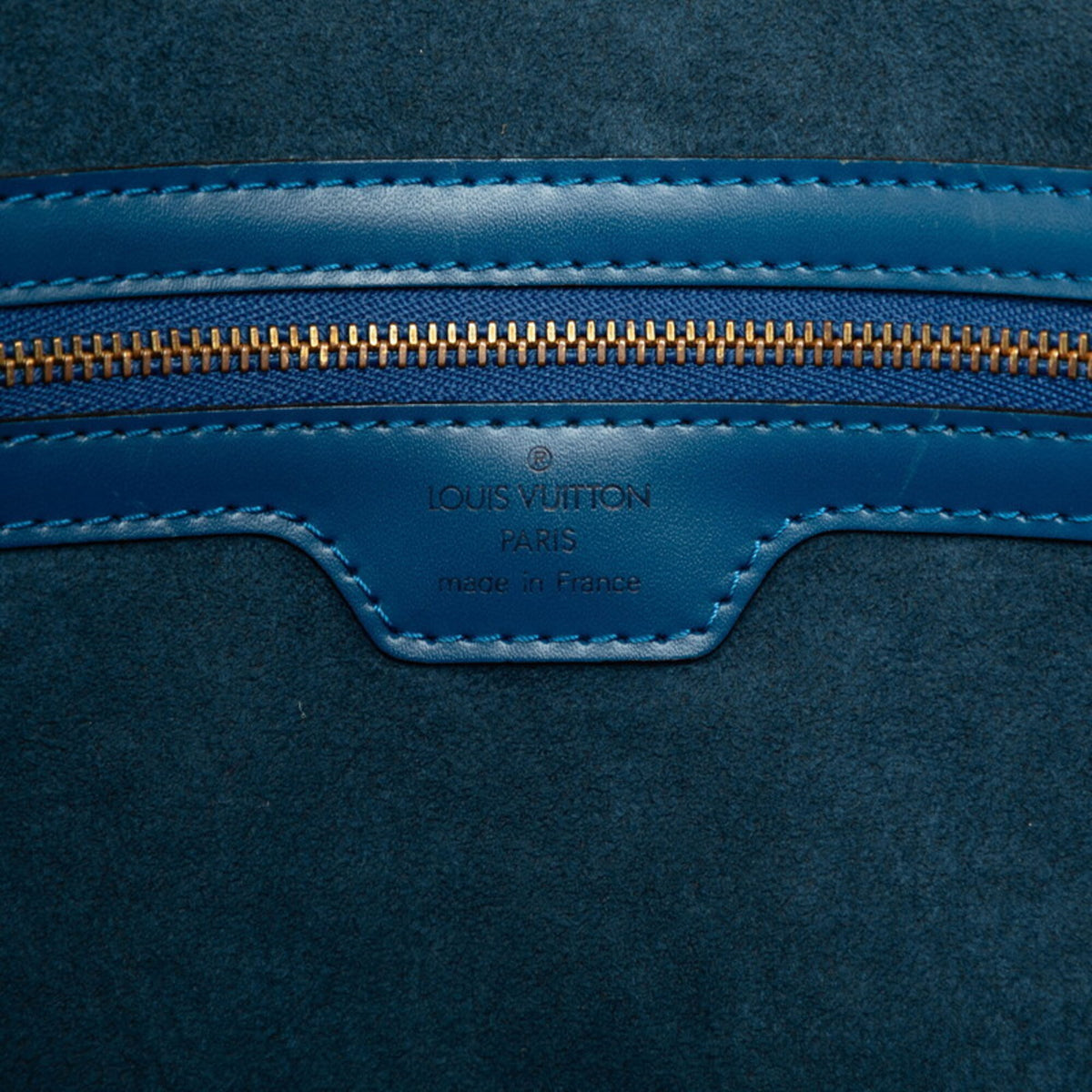 Louis Vuitton Toledo Blue Leather Handbag Tote Bag (Pre-Owned)