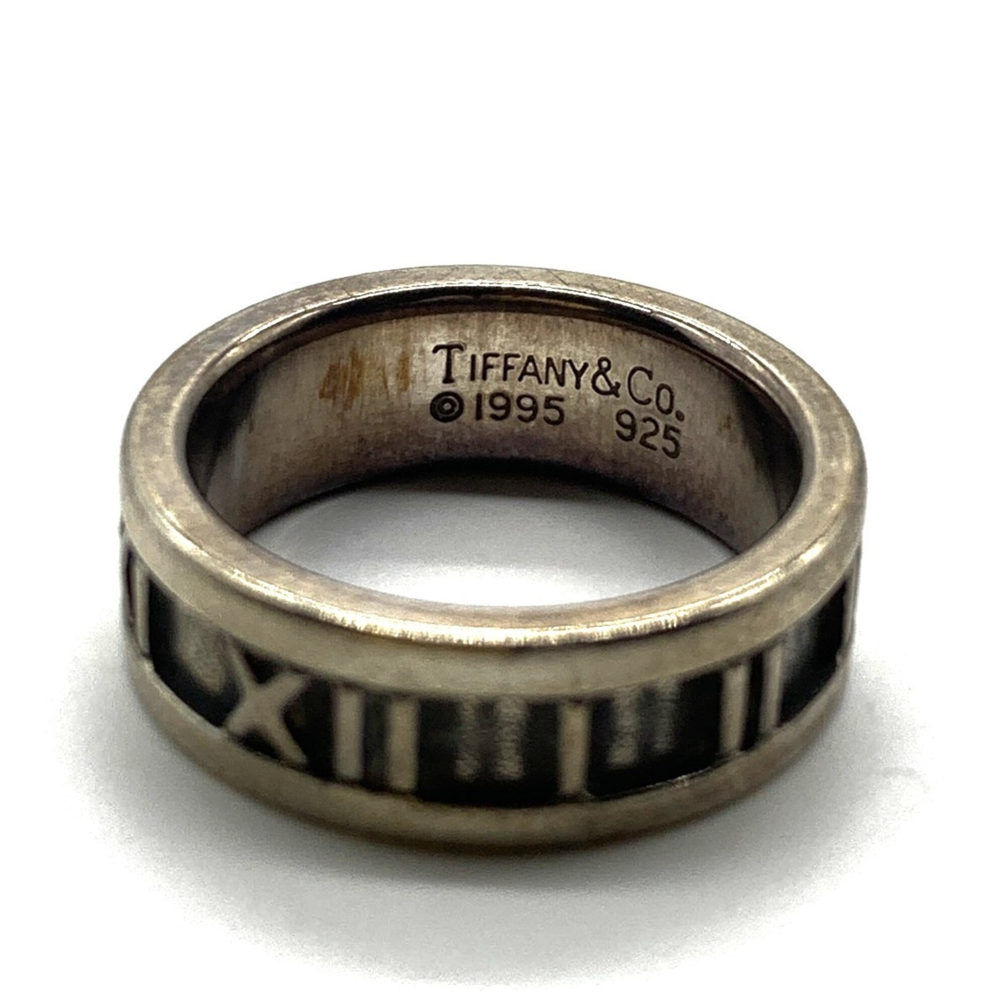 Tiffany Atlas Silver 925 Band Ring (Pre-Owned)