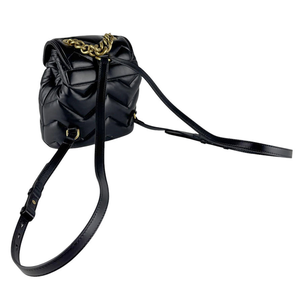 Gucci Black Leather Backpack (Pre-Owned)