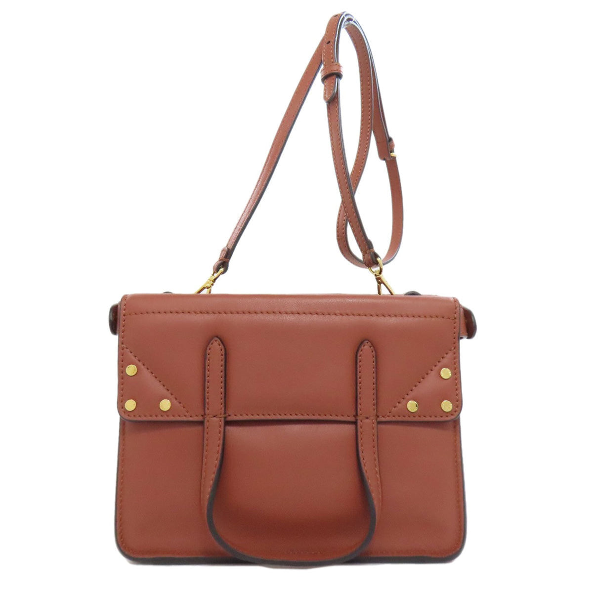 Fendi Brown Leather Shoulder Bag (Pre-Owned)