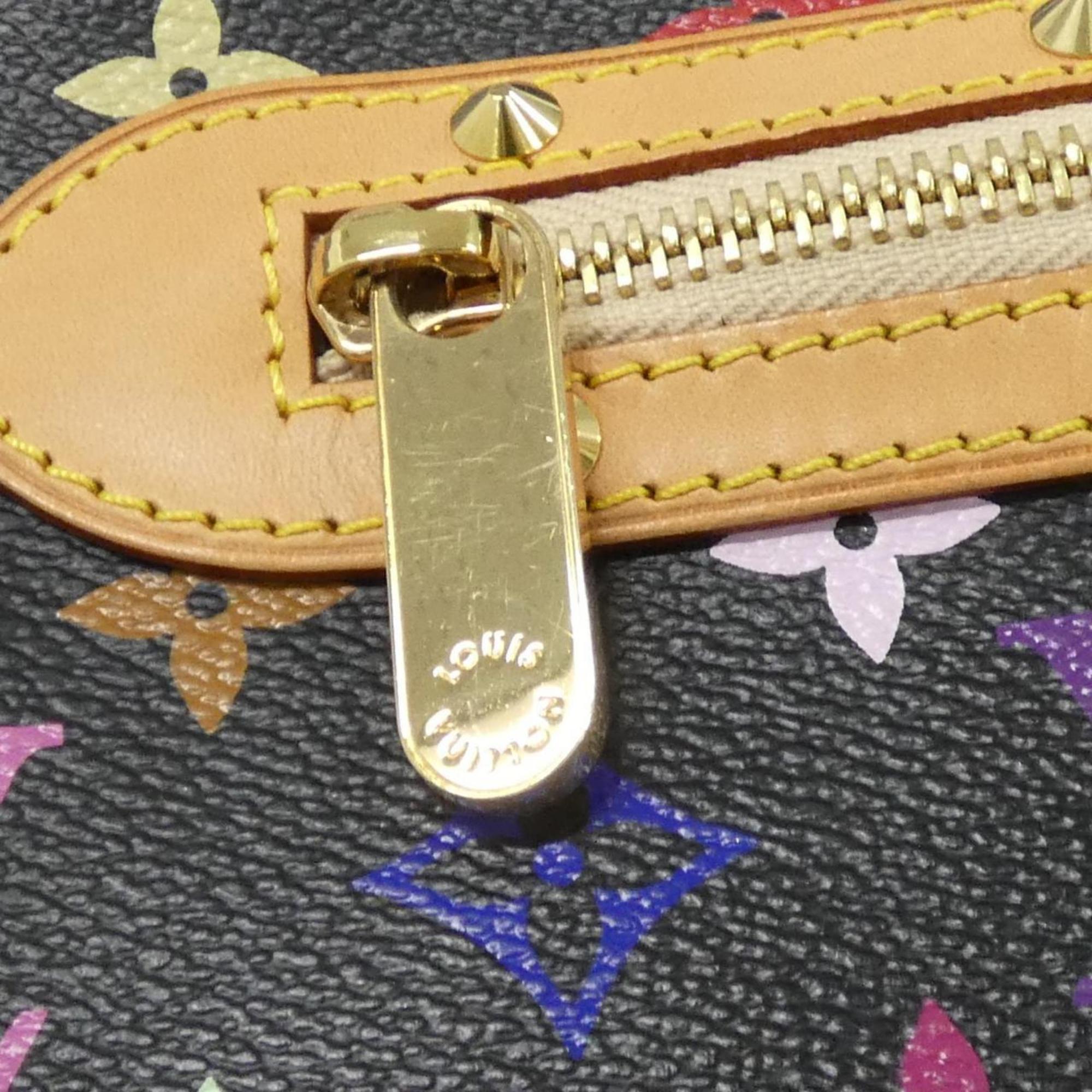 Louis Vuitton Black Multi-Color Coated Canvas Shoulder Bag (Pre-Owned)