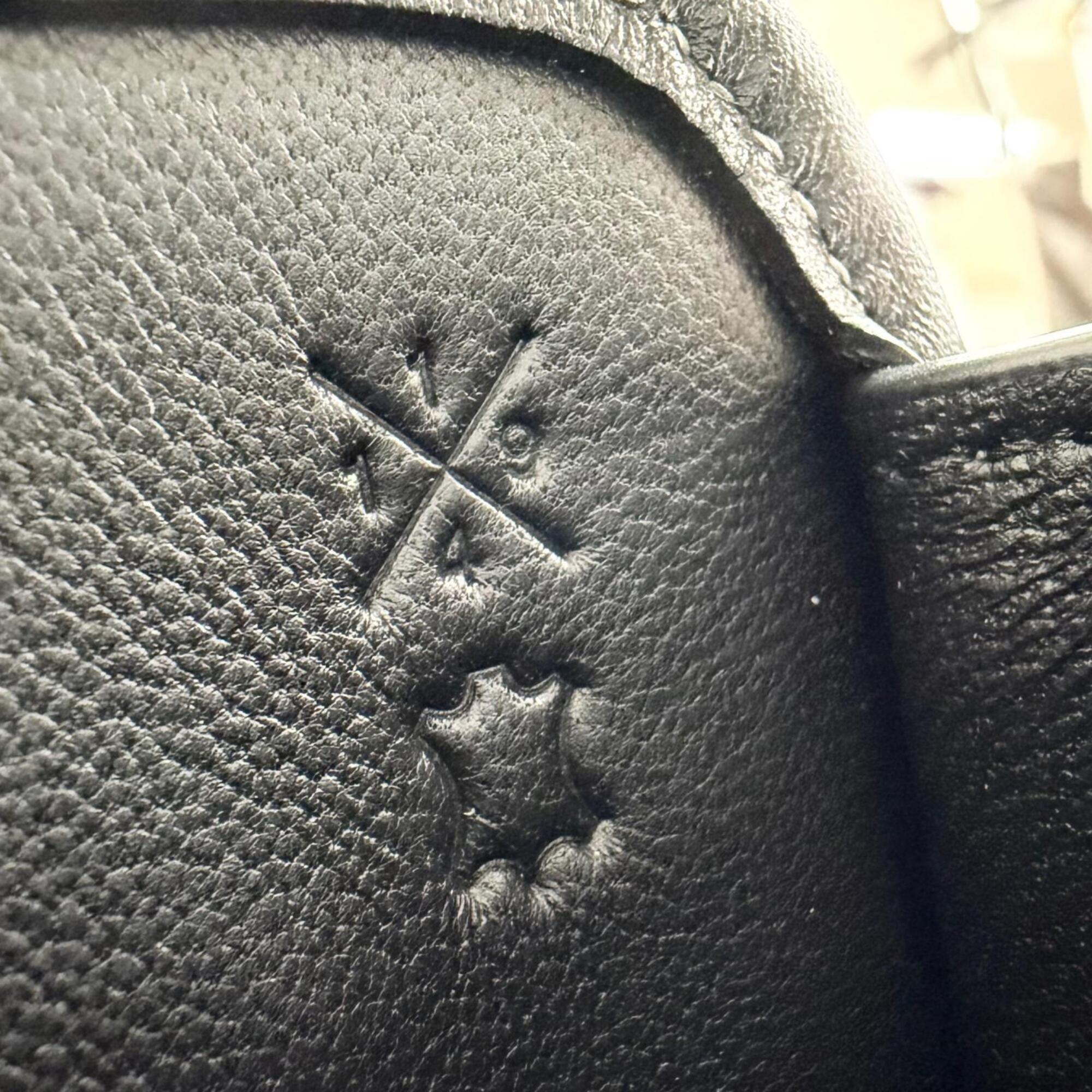 Coach Black Leather Shoulder Bag Tote Bag (Pre-Owned)