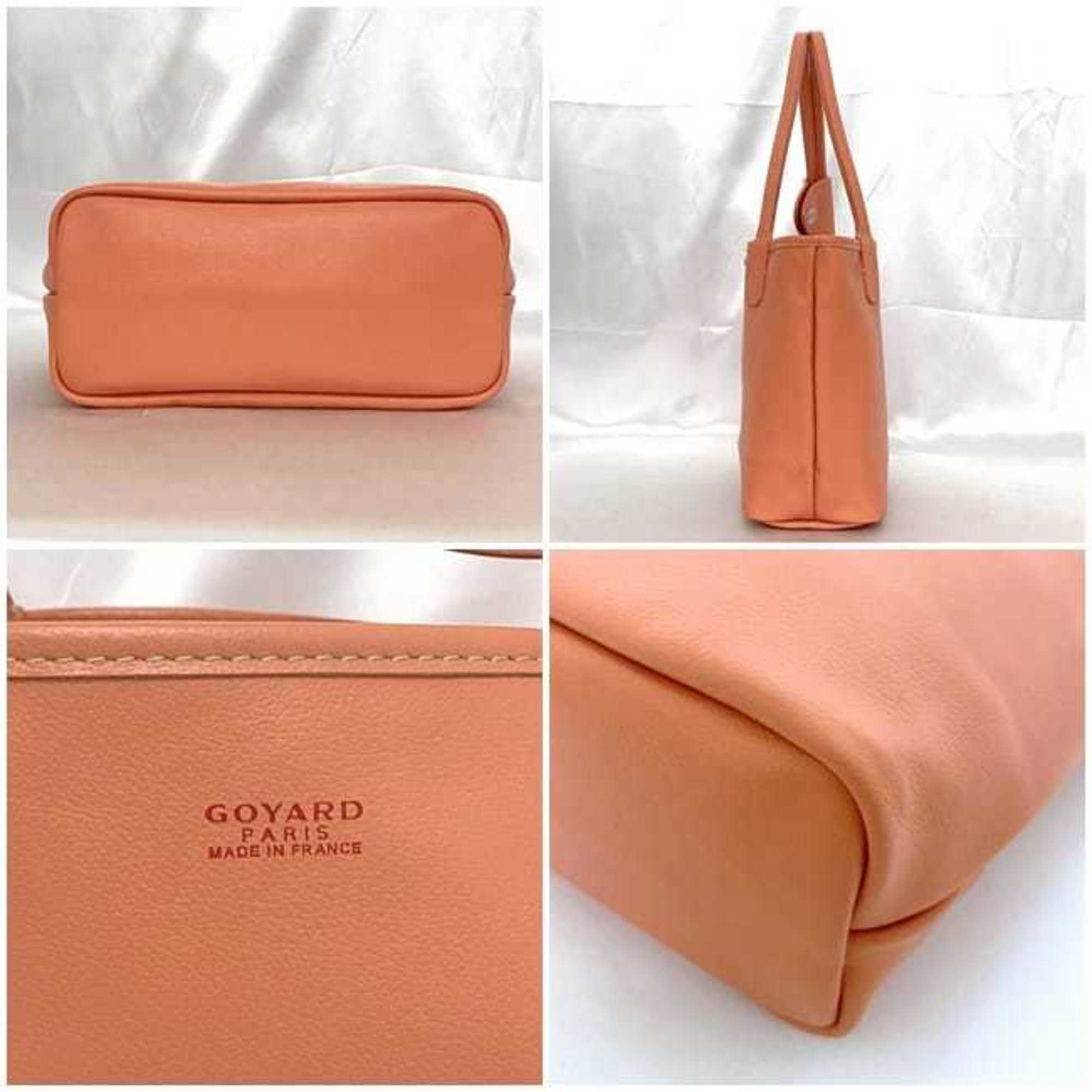Goyard Salmon Pink Canvas Leather Tote Bag (Pre-Owned)