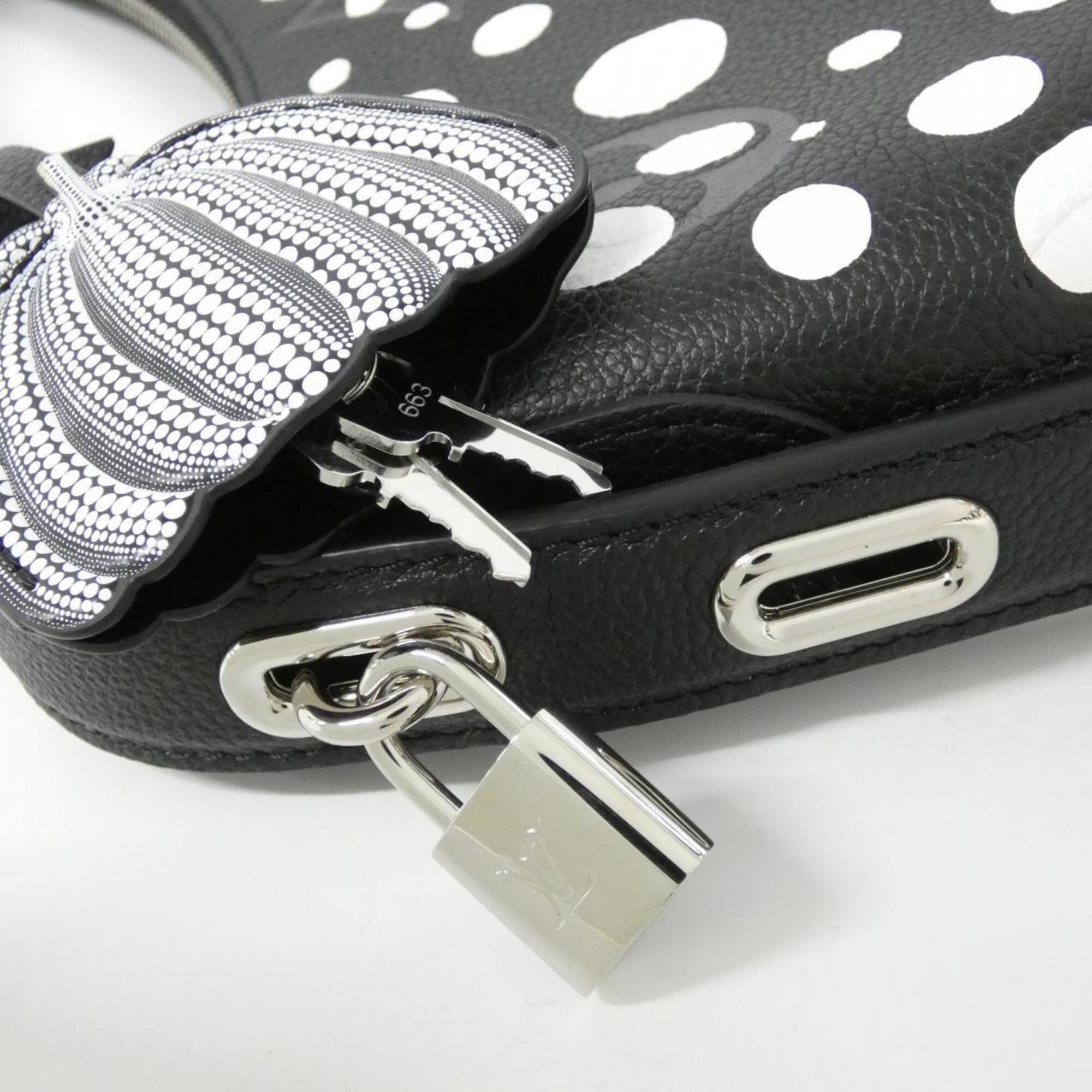 Louis Vuitton Black Leather Shoulder Bag (Pre-Owned)