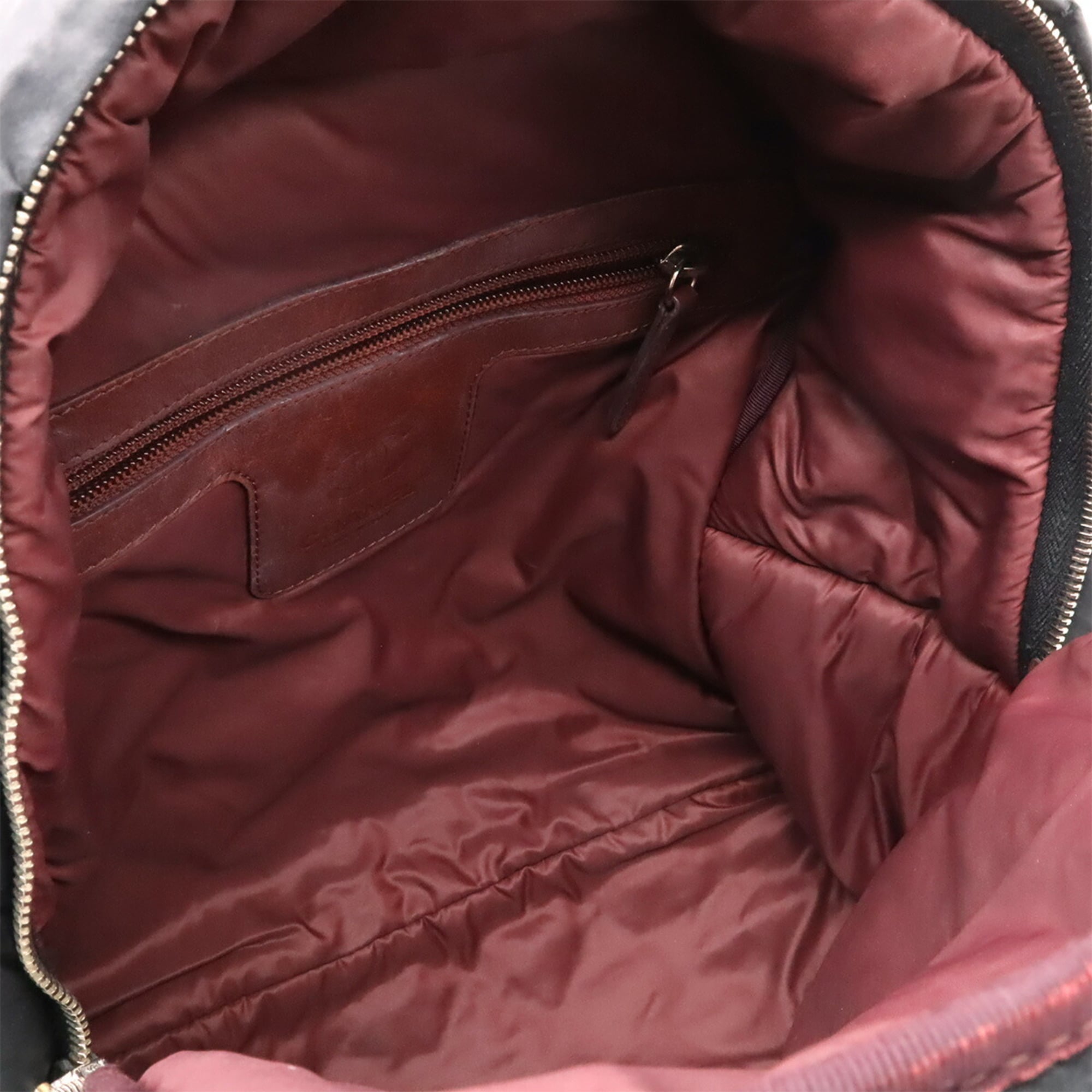 Chanel Black Bordeaux Nylon Leather Backpack (Pre-Owned)