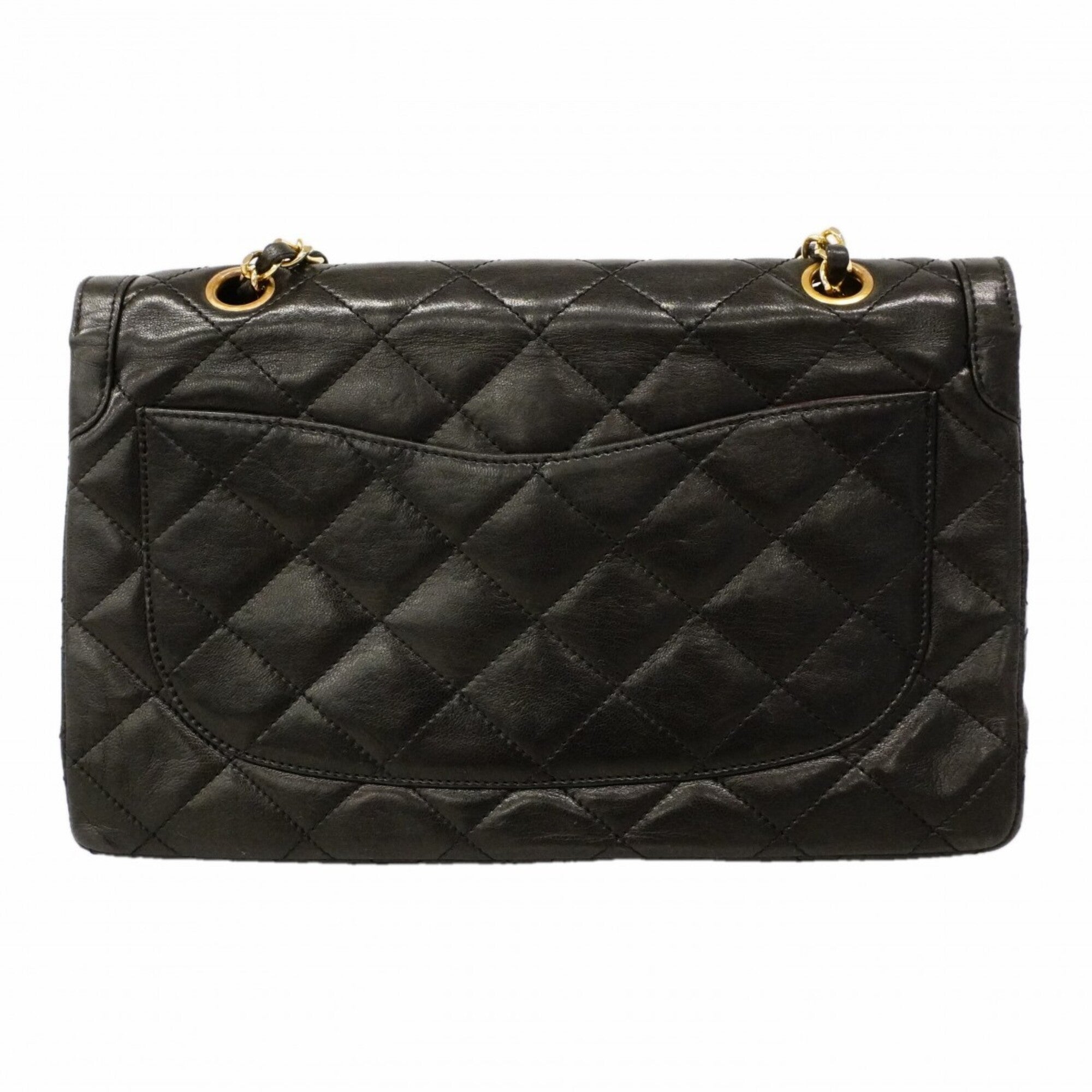 Chanel Black Leather Shoulder Bag (Pre-Owned)