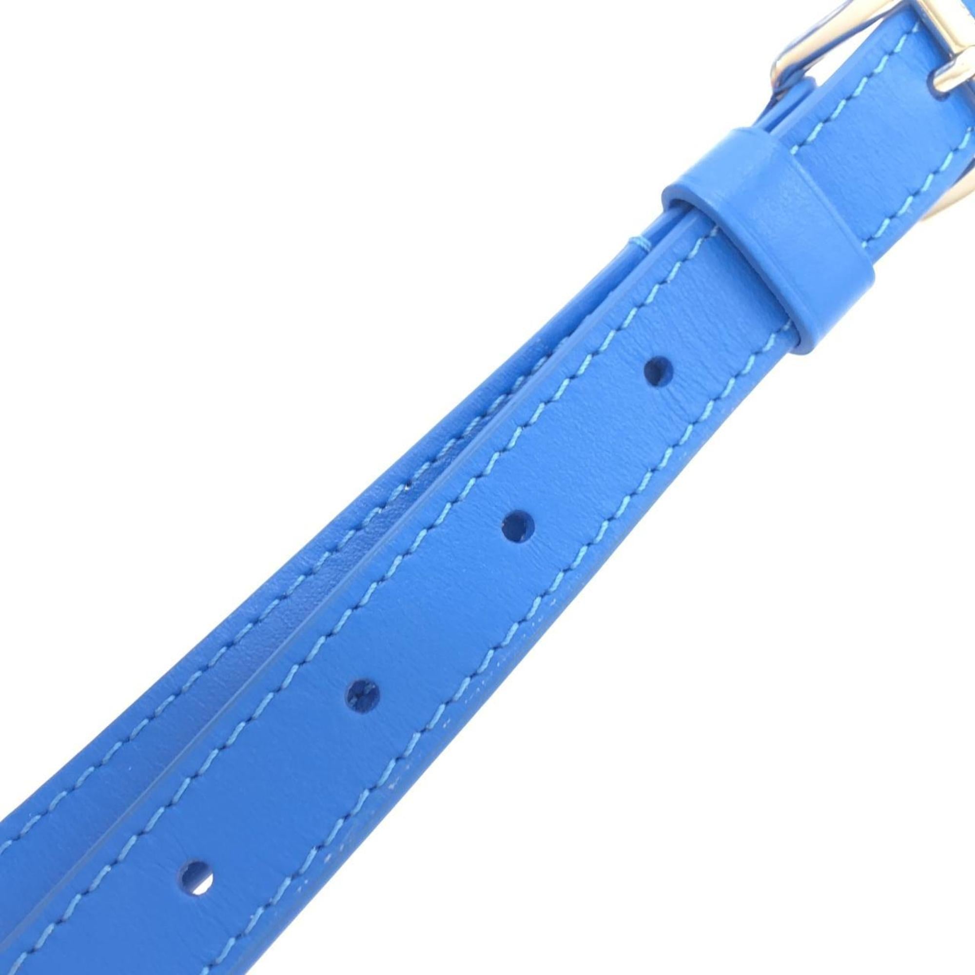 Louis Vuitton Blue Coated Canvas Shoulder Bag (Pre-Owned)