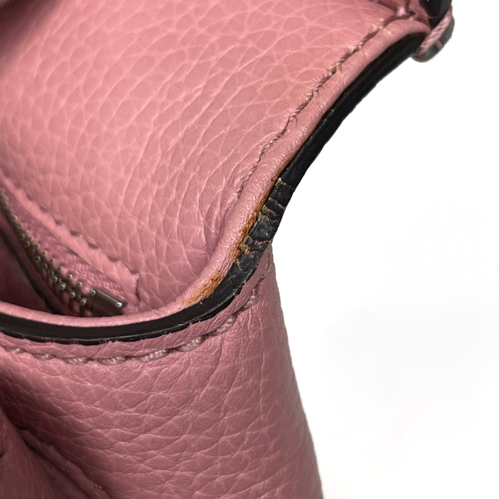 Gucci Pink Leather Handbag Shoulder Bag (Pre-Owned)