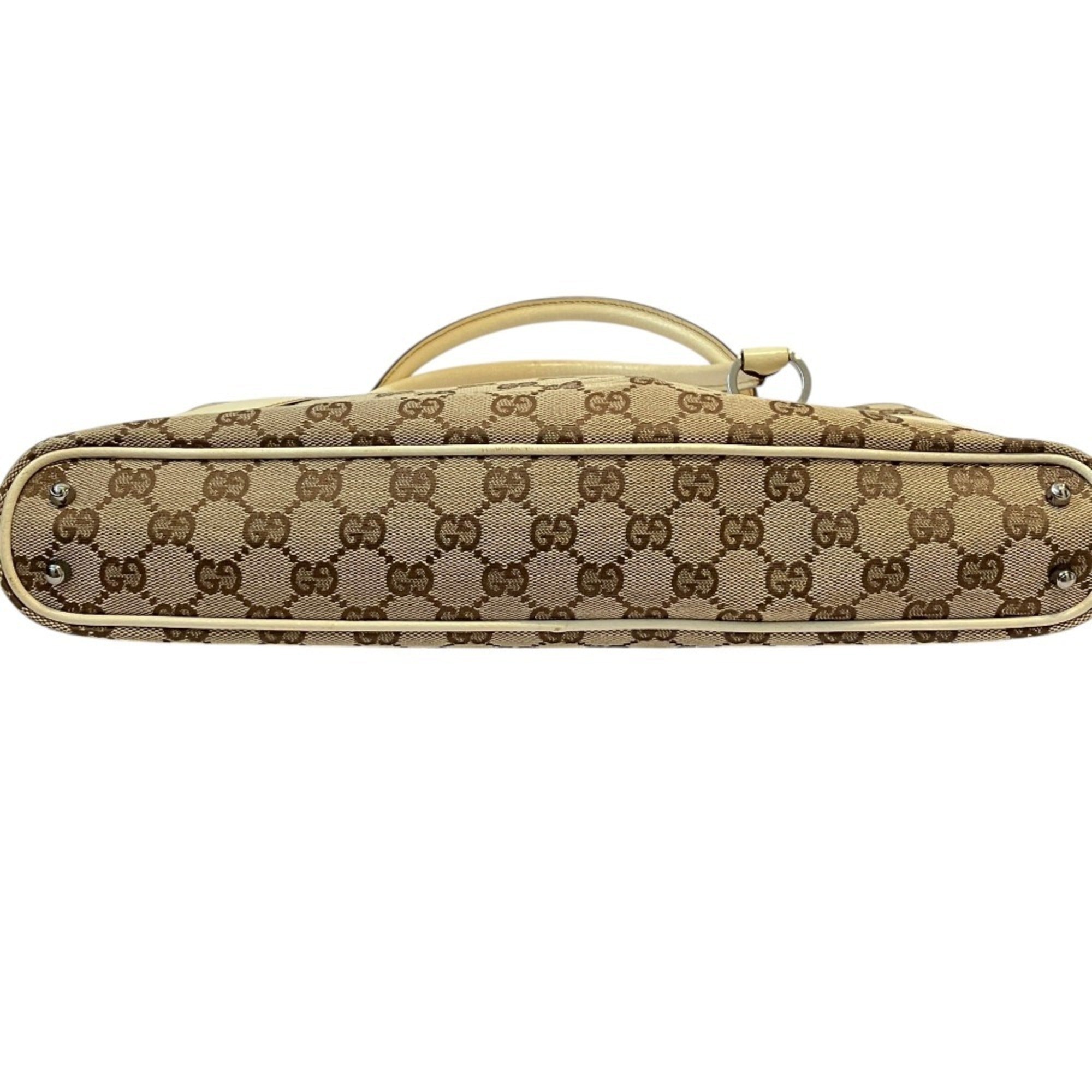 Gucci Gg Canvas Beige Gg Canvas Tote Bag (Pre-Owned)