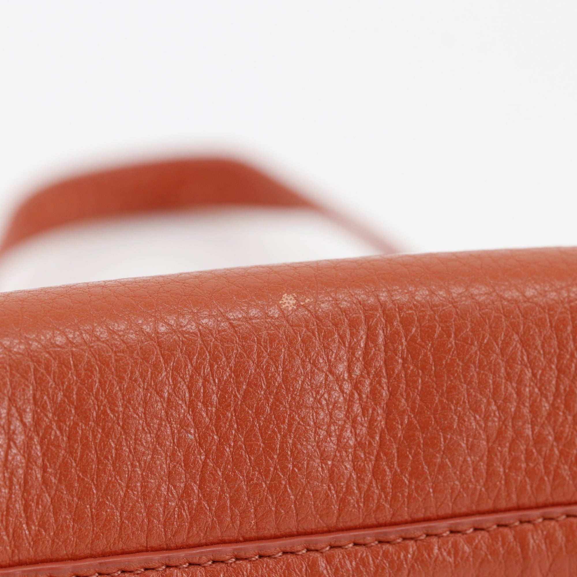 Tory Burch Orange Leather Shoulder Bag (Pre-Owned)