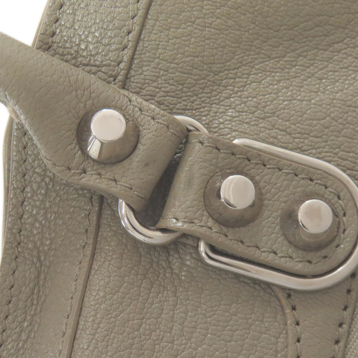 Balenciaga Gray Leather Handbag (Pre-Owned)