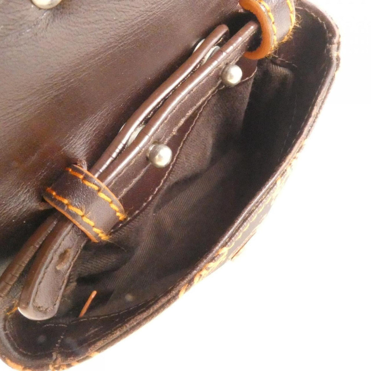 Loewe Brown Orange Pvc Shoulder Bag (Pre-Owned)